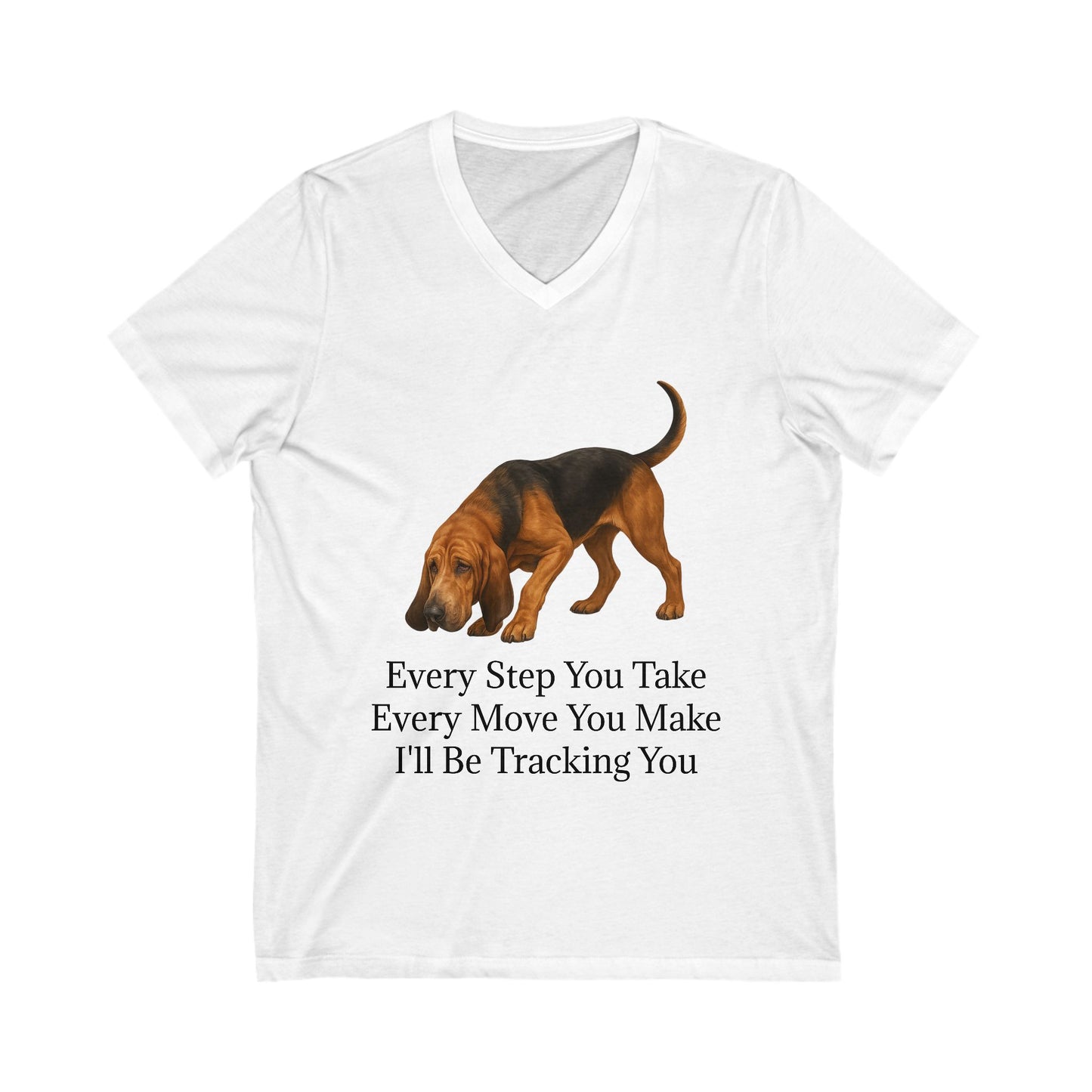 Tracking You Unisex Short Sleeve V-Neck Tee