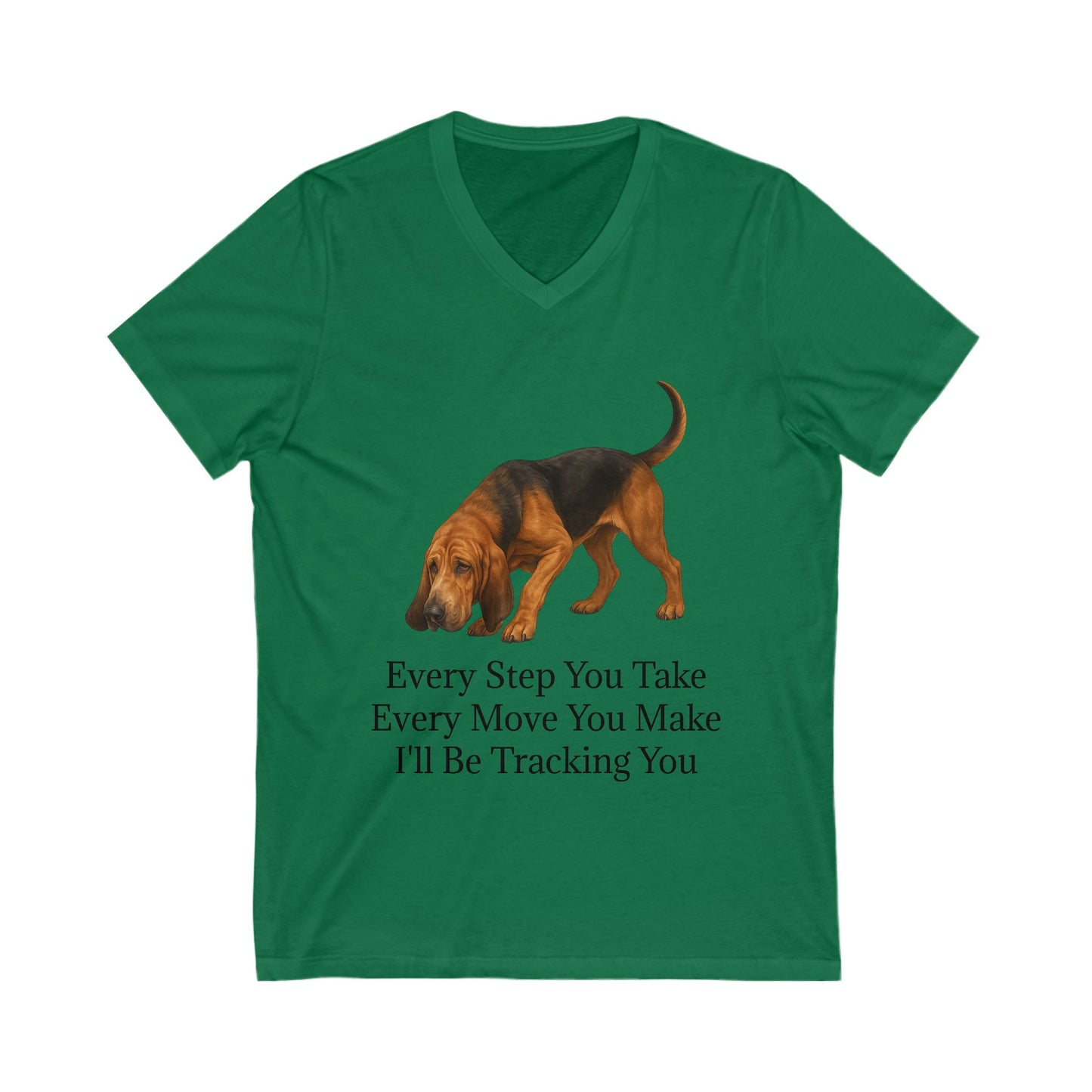Tracking You Unisex Short Sleeve V-Neck Tee