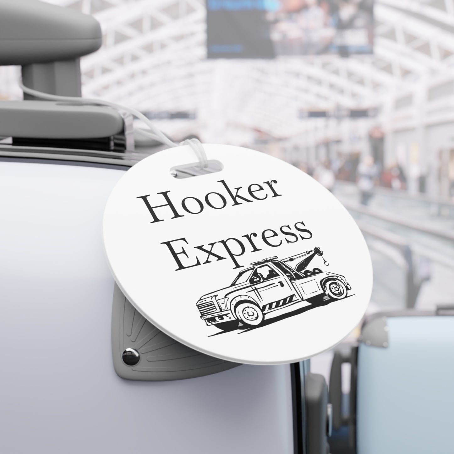 H**ker Express Wheel Lift Tow Truck Luggage Tag