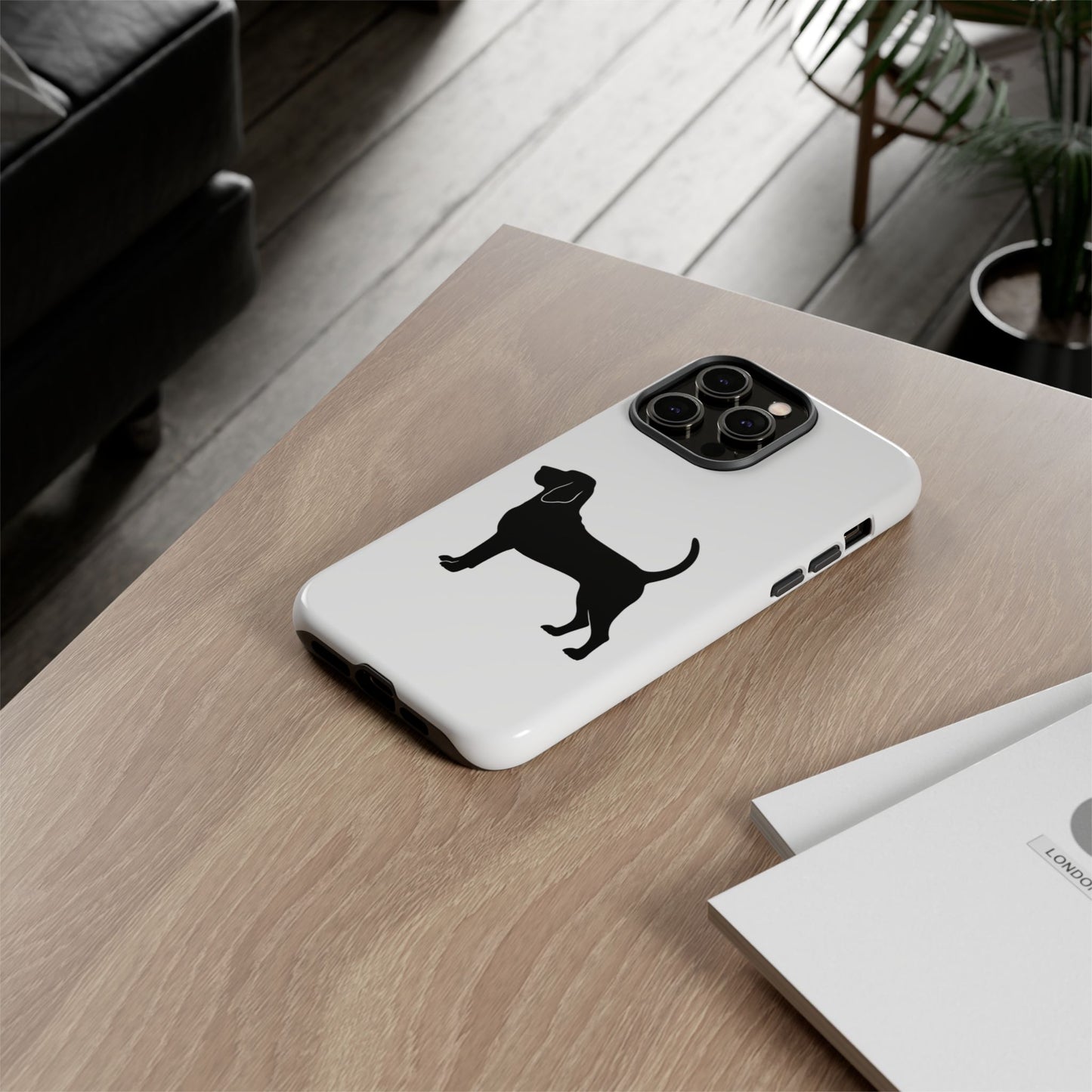 Bloodhound Silhouette iPhone Case