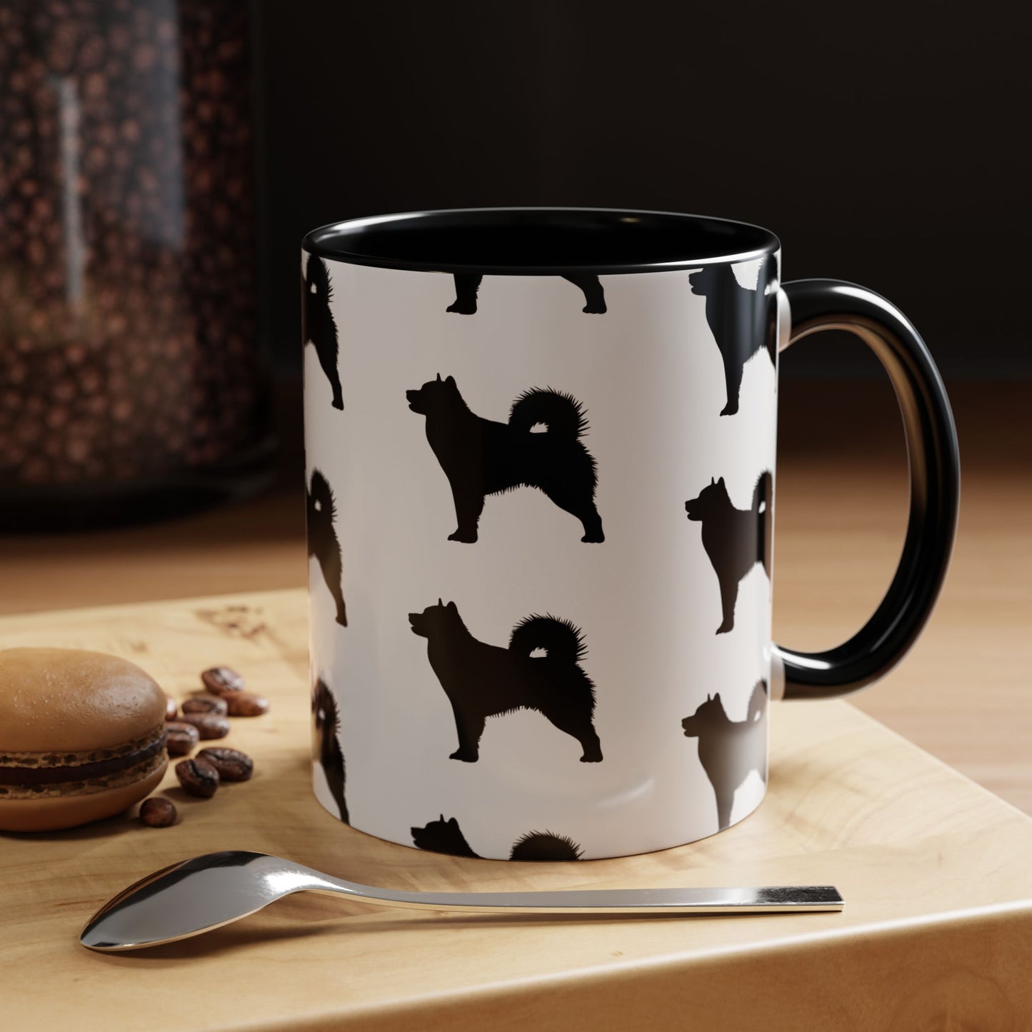 Malamute Silhouette 2-Tone Coffee Mug