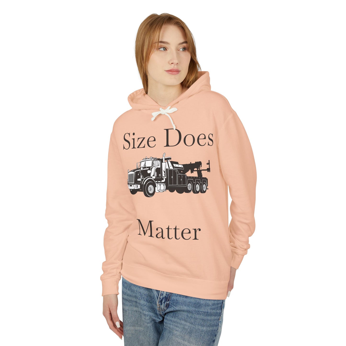 Size Does Matter Unisex Lightweight Hoodie