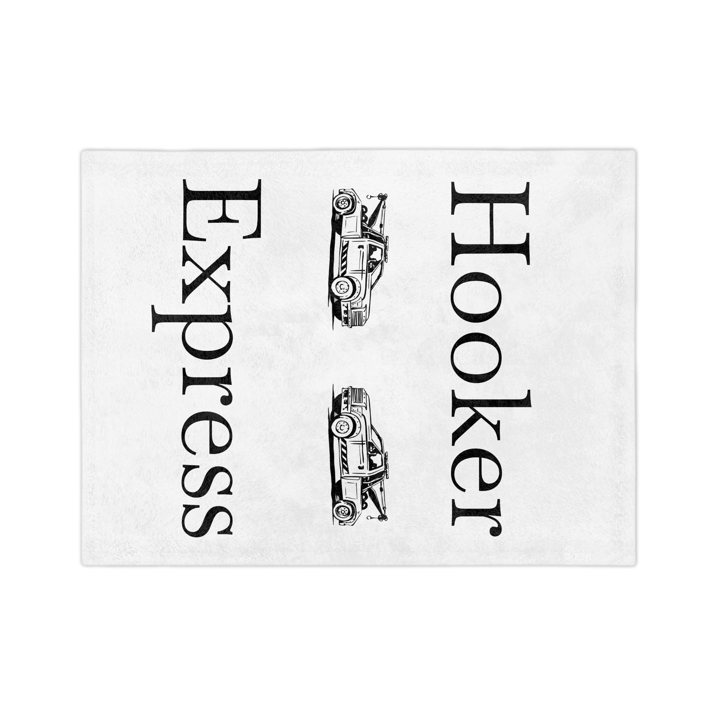 H**ker Express Wheel Lift Tow Truck Velveteen Microfiber Blanket