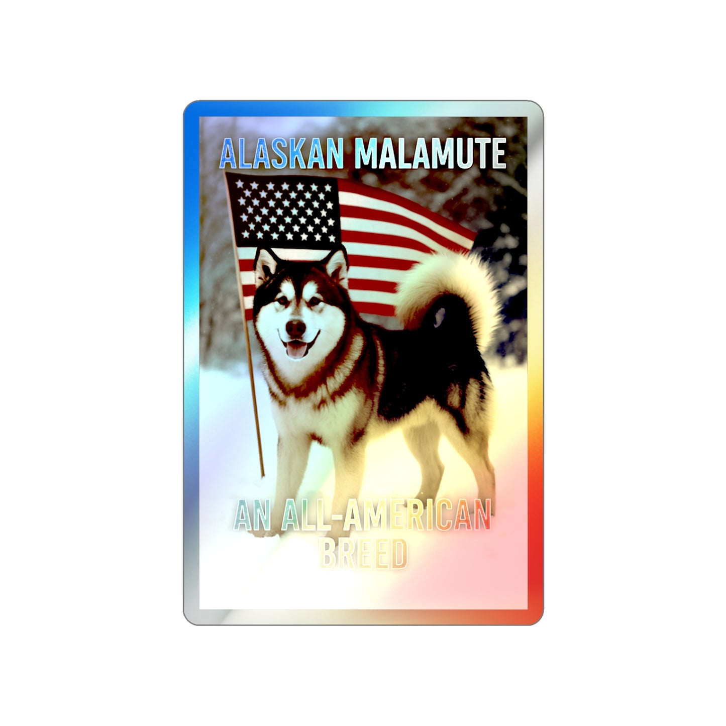All-American Breed Holographic Sticker