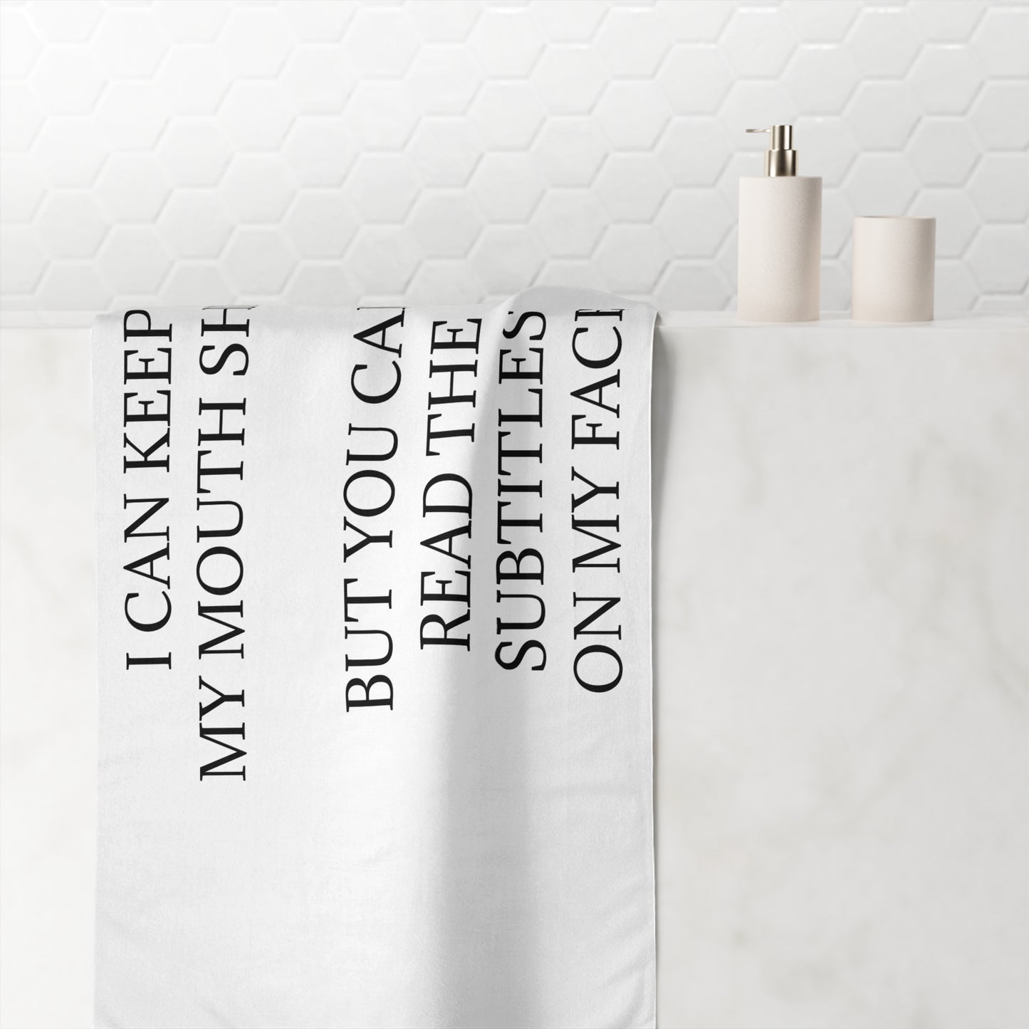 Subtitles Mink-Cotton Beach Towel