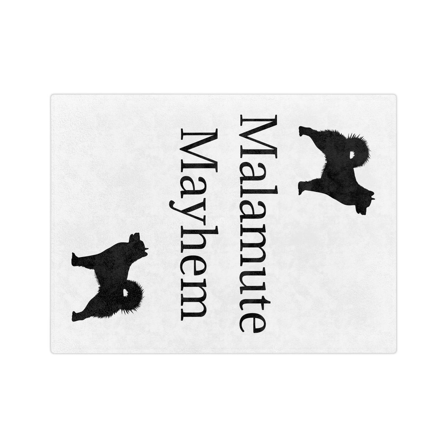 Malamute Mayhem Velveteen Microfiber Blanket