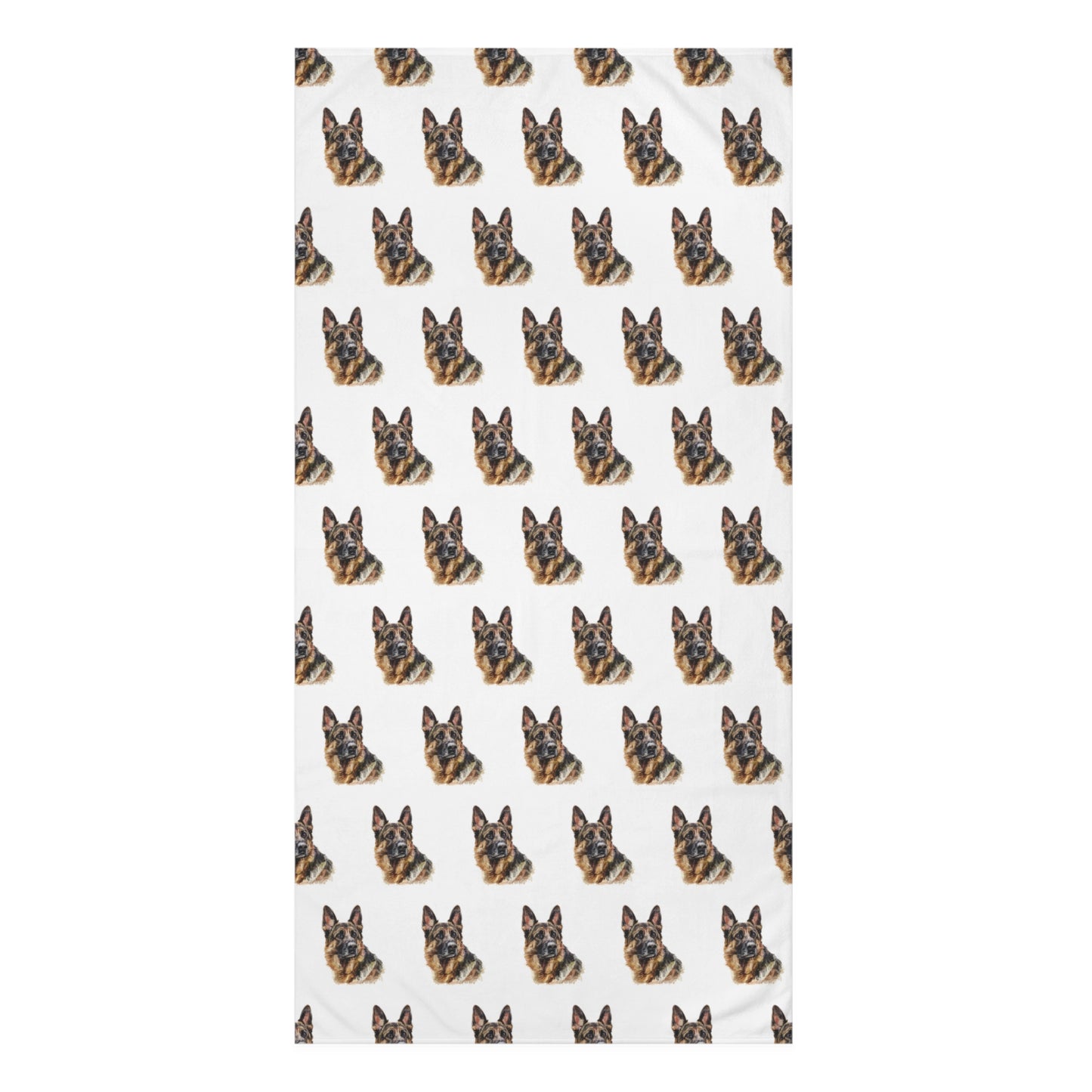 German Shepherd Head Mink-Cotton Beach Towel