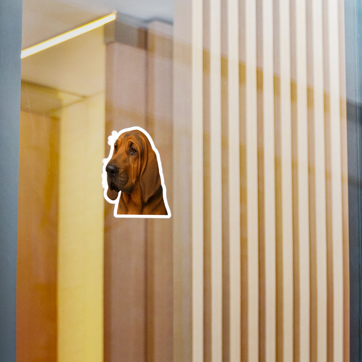 Bloodhound Head Vinyl Decal