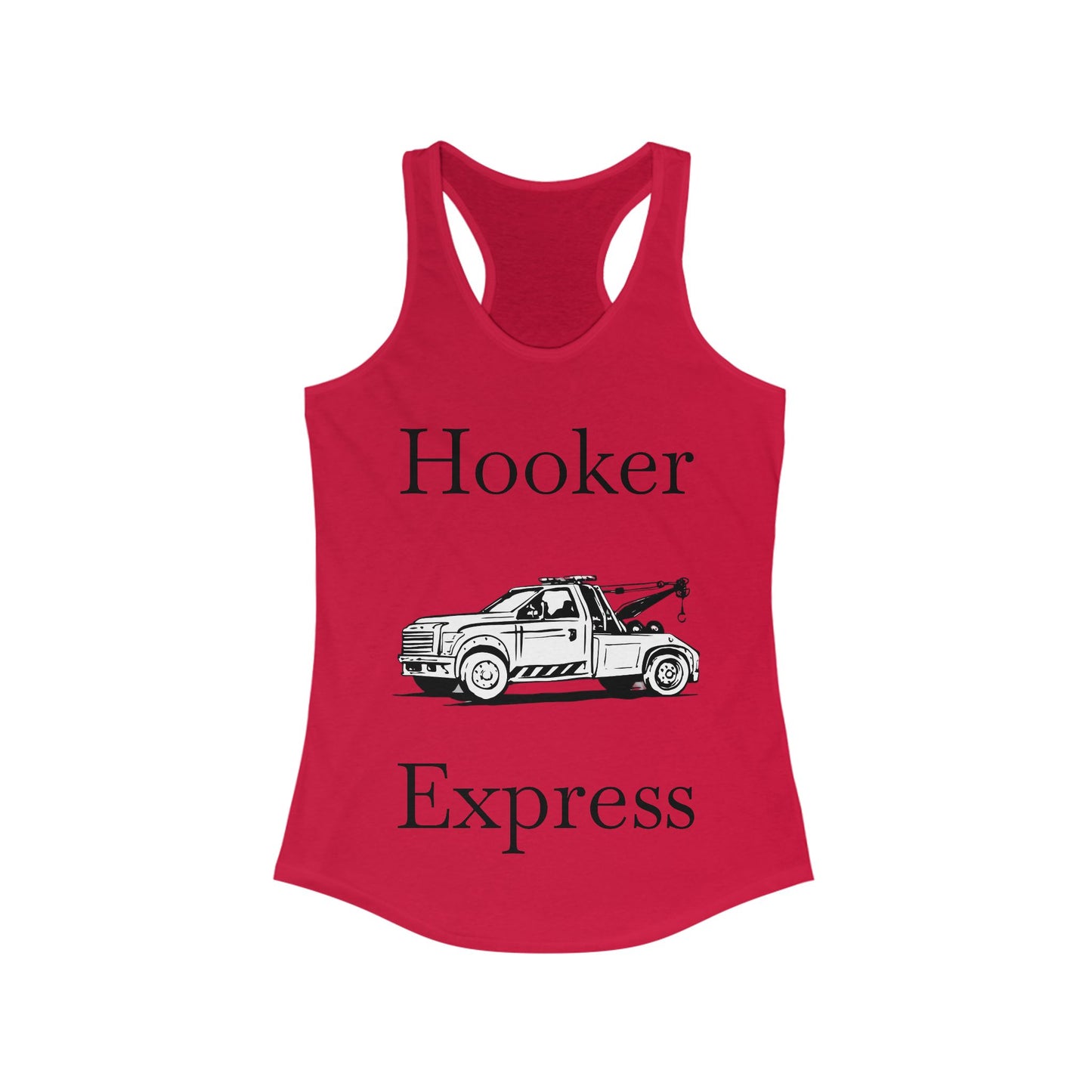 H**ker Express Wheel Lift Tow Truck Women's Racerback Tank