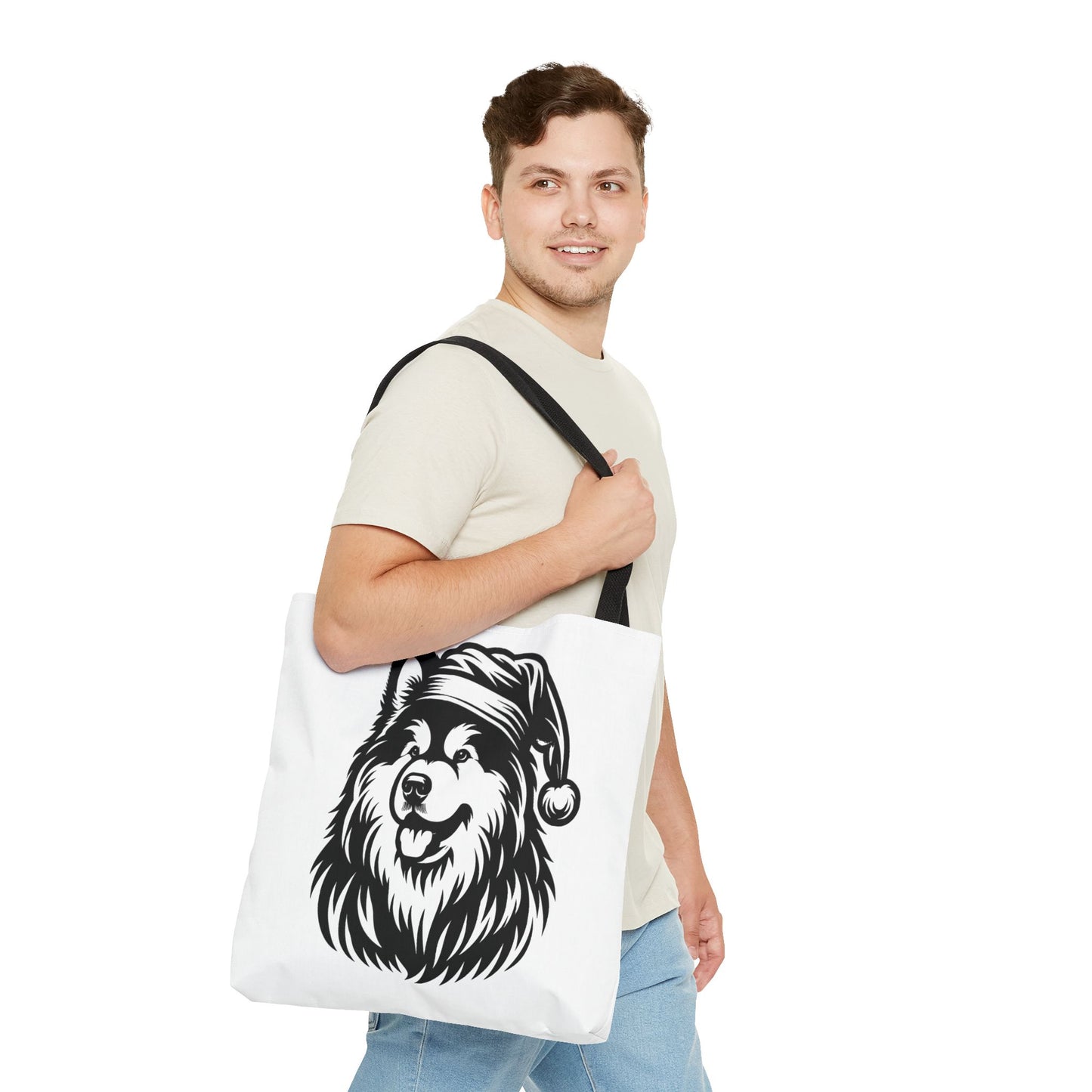 Santa Paws Malamute Tote Bag