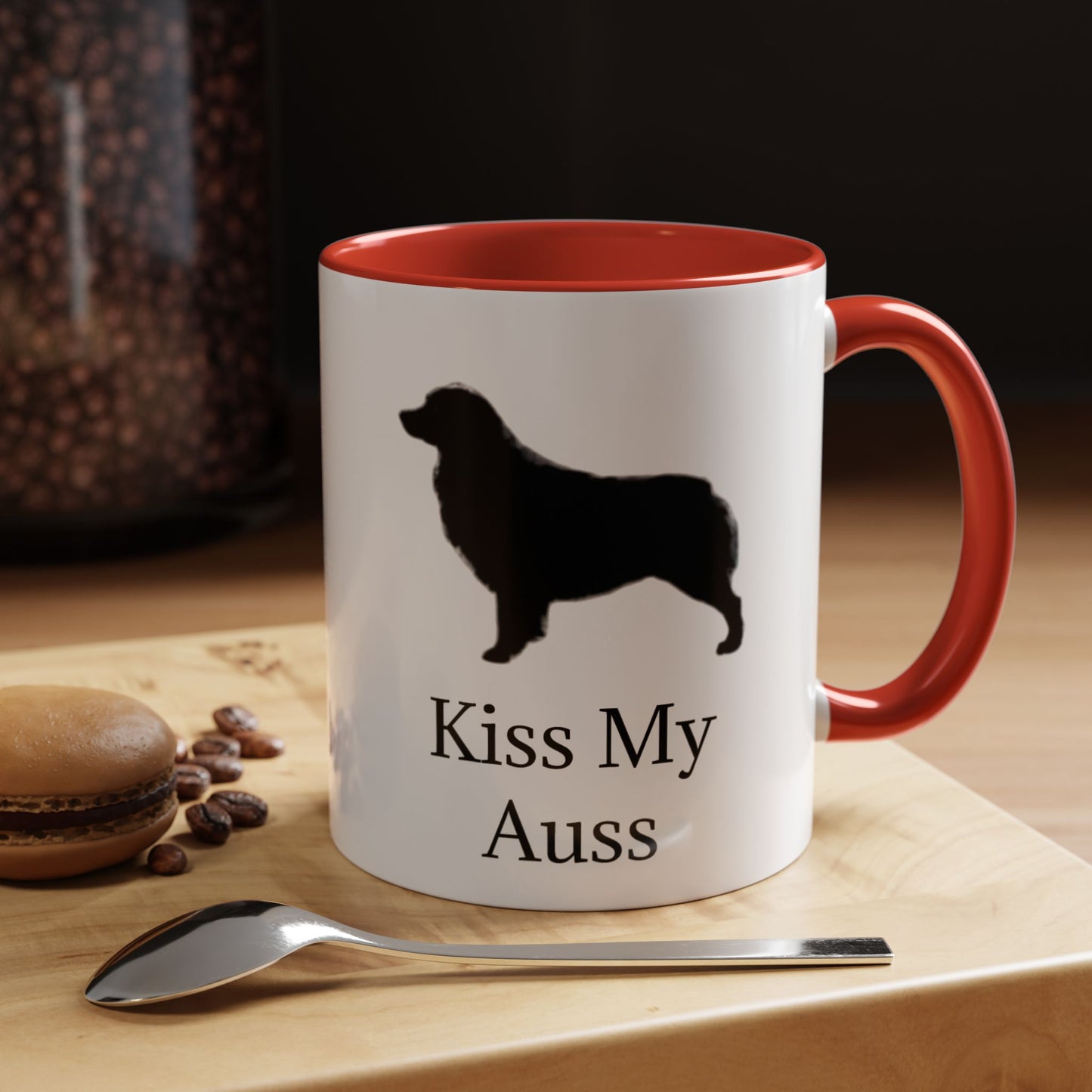 Kiss My Auss 2-Tone Coffee Mug