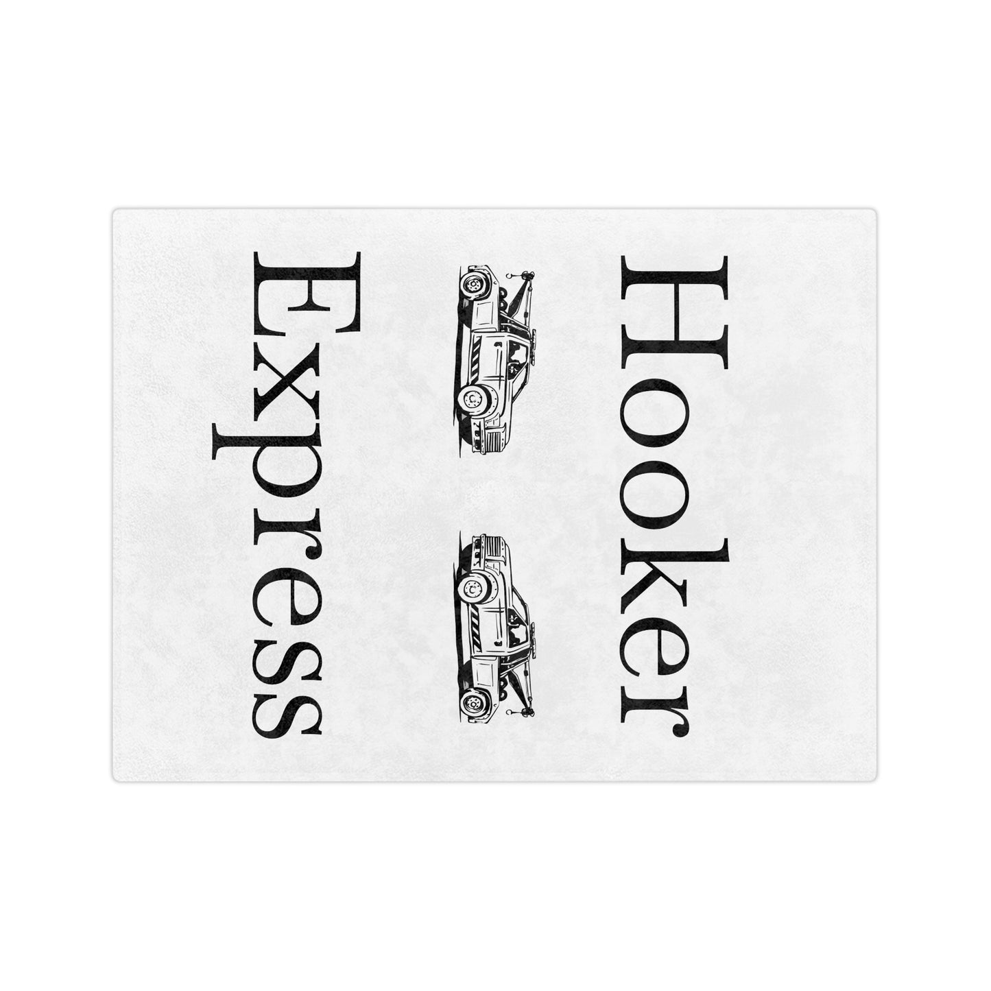 H**ker Express Wheel Lift Tow Truck Velveteen Microfiber Blanket