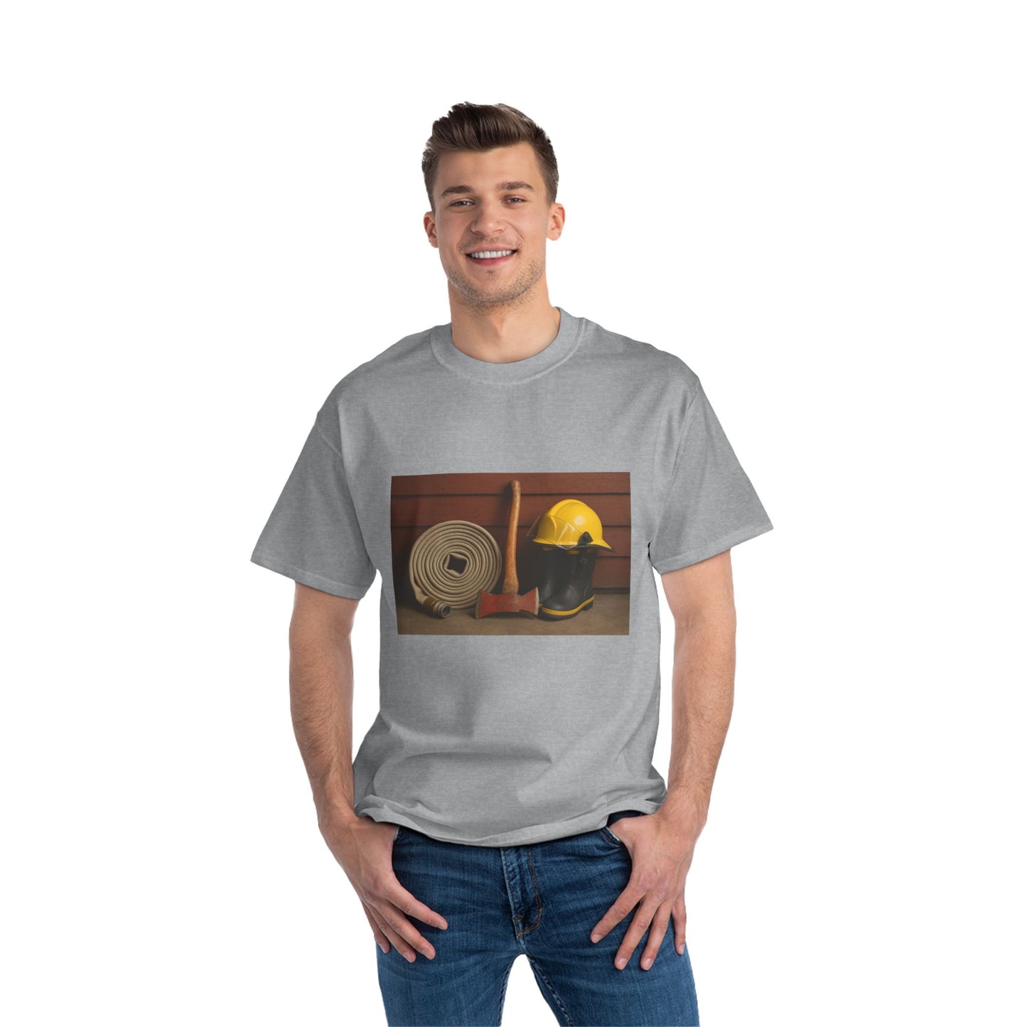 Fire/Rescue Appreciation Men's Short-Sleeve Crewneck Tee