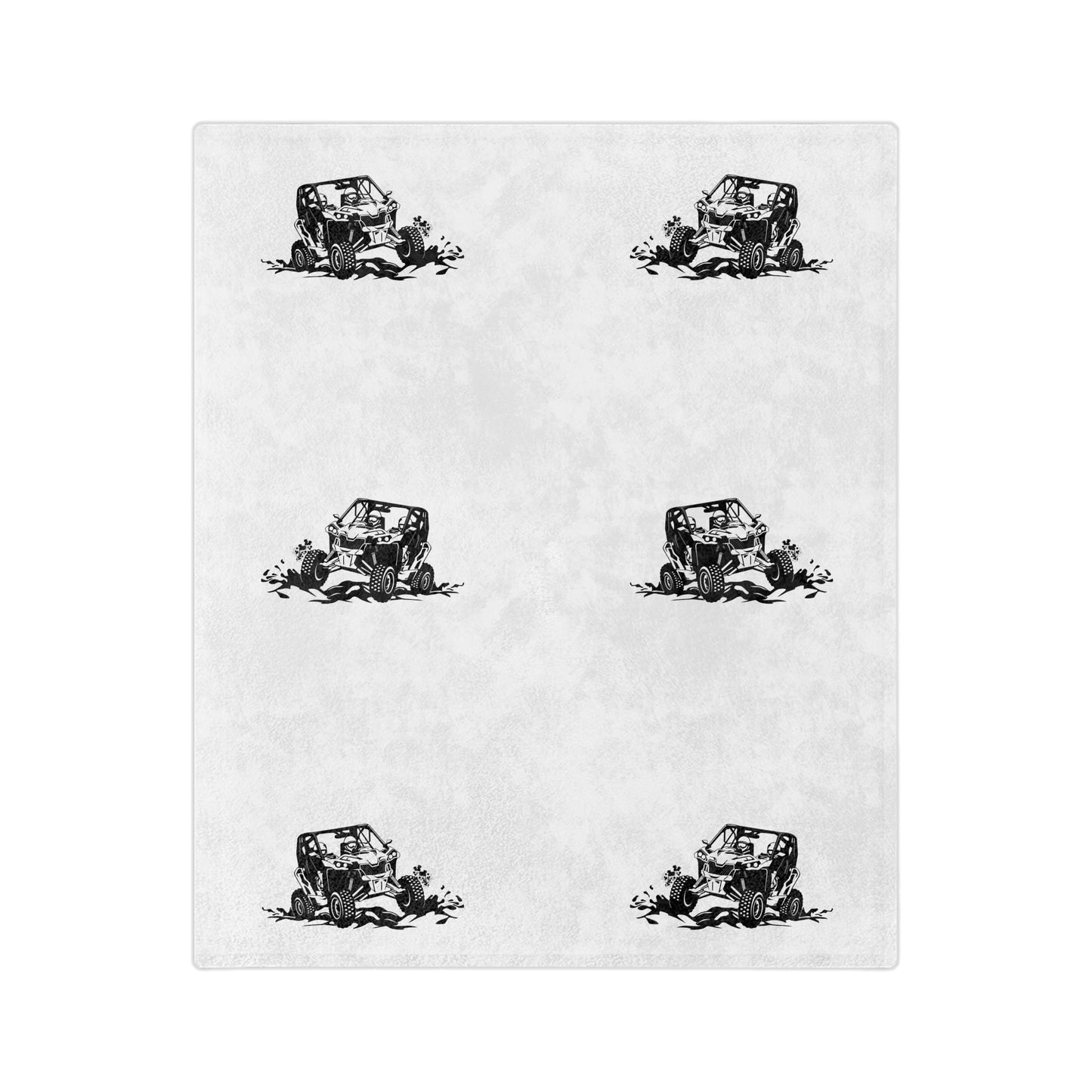 Slinging Mud Side By Side Velveteen Microfiber Blanket
