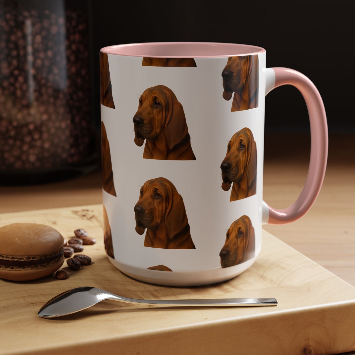 Bloodhound Head 2-Tone Coffee Mug