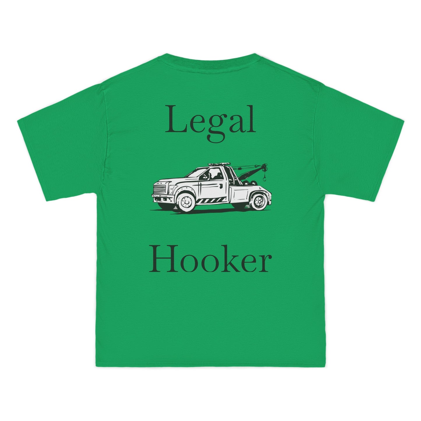Legal H**ker Wheel Lift Tow Truck Men's Short-Sleeve Crewneck Tee