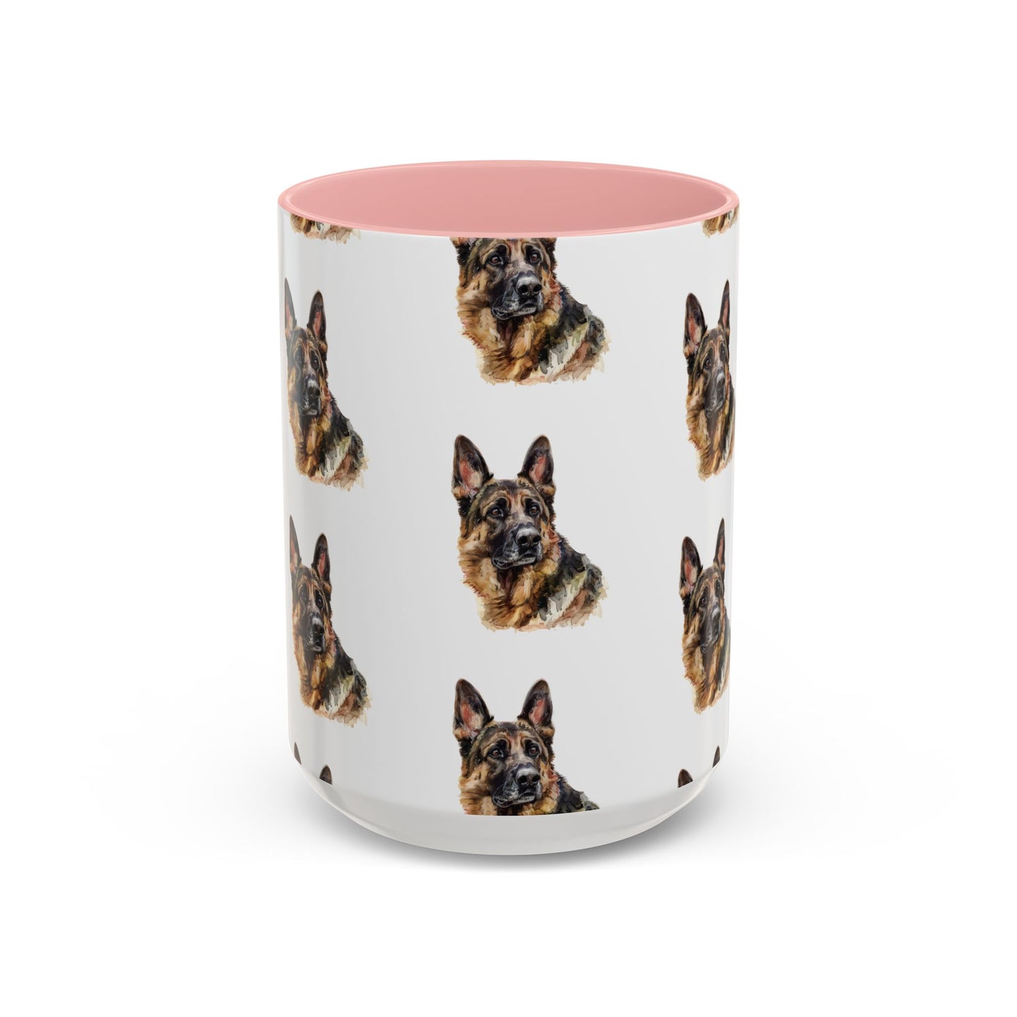 German Shepherd Head 2-Tone Coffee Mug