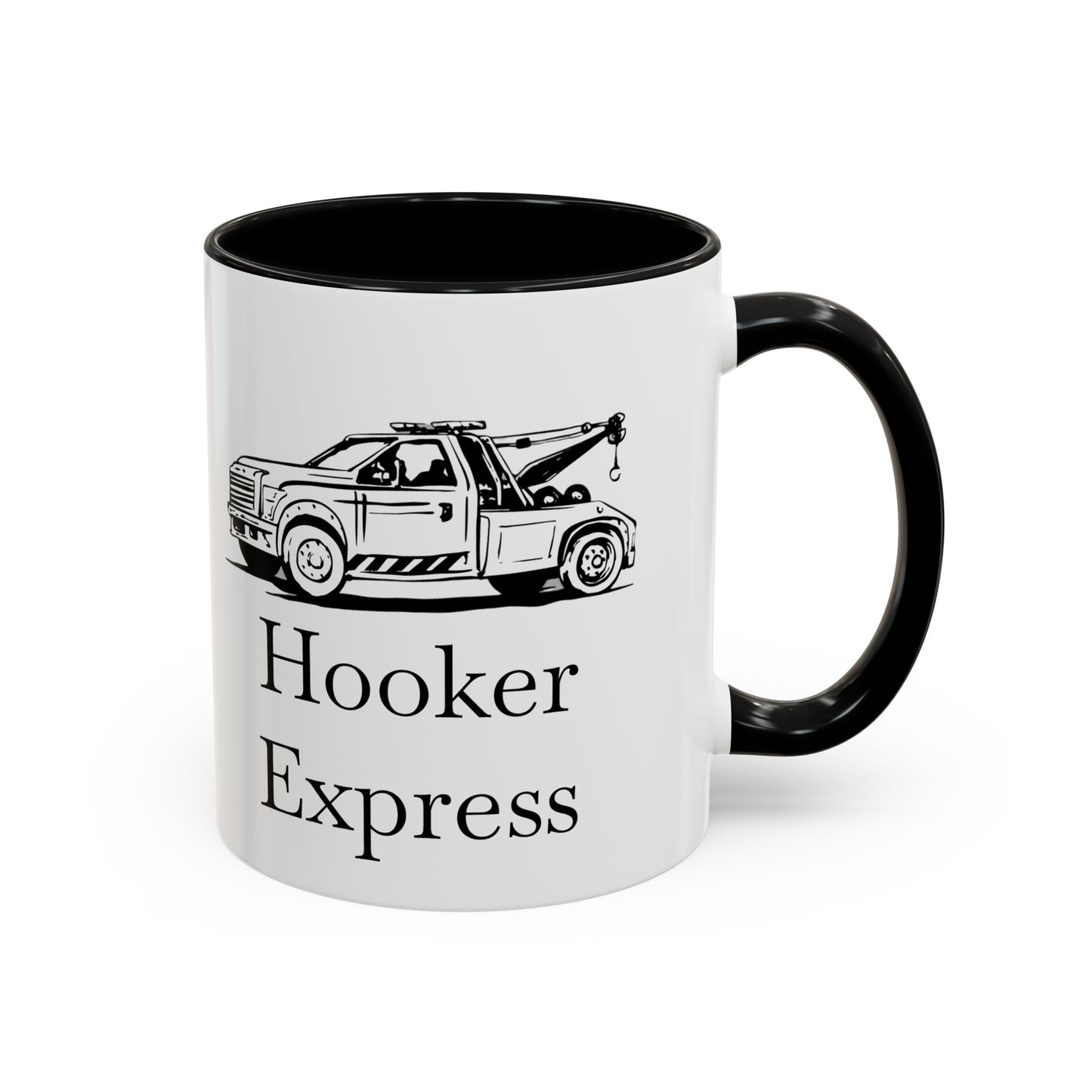H**ker Express Wheel Lift Tow Truck 2-Tone Coffee Mug