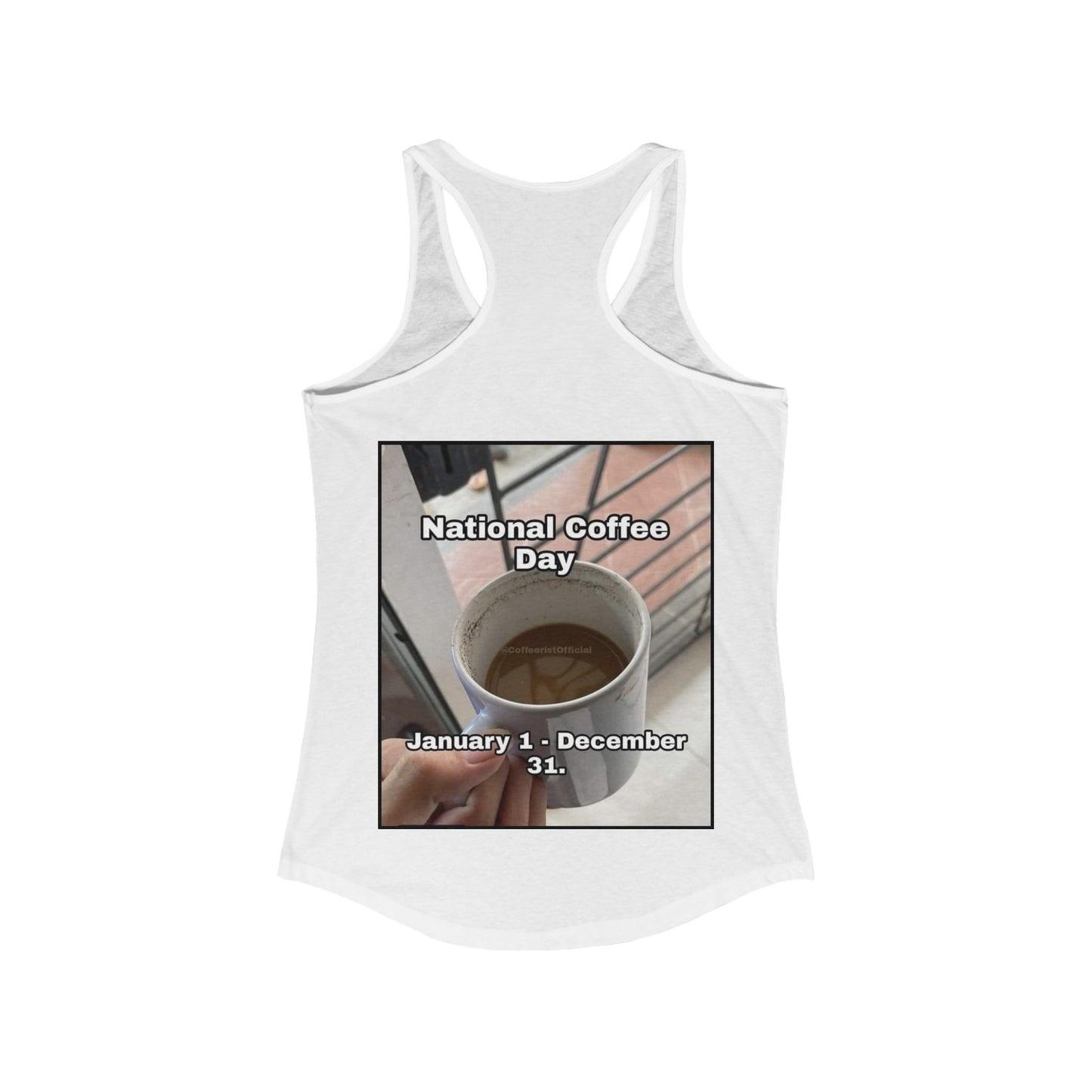 National Coffee Day Women's Racerback Tank