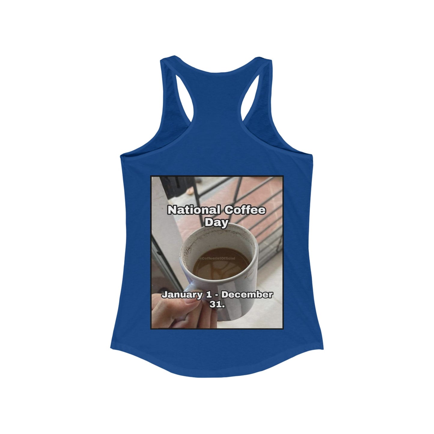 National Coffee Day Women's Racerback Tank