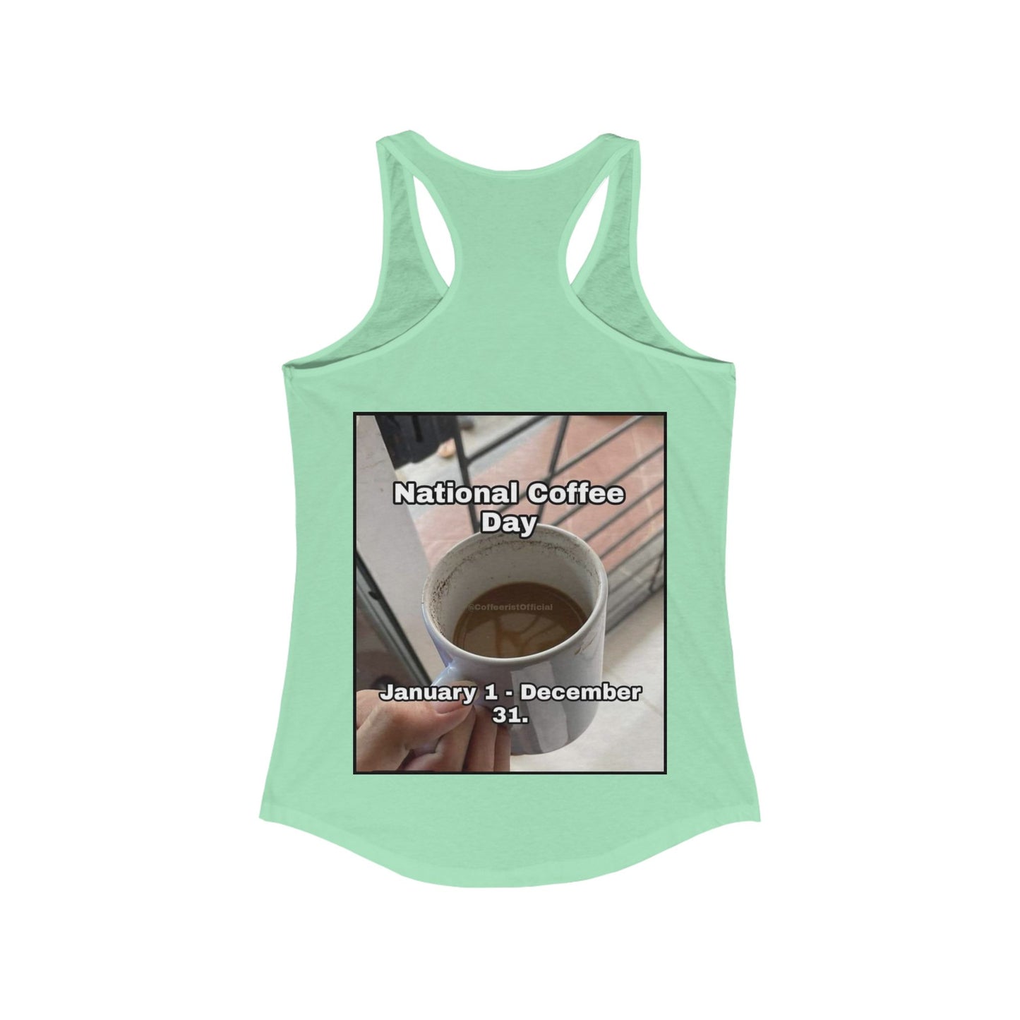 National Coffee Day Women's Racerback Tank