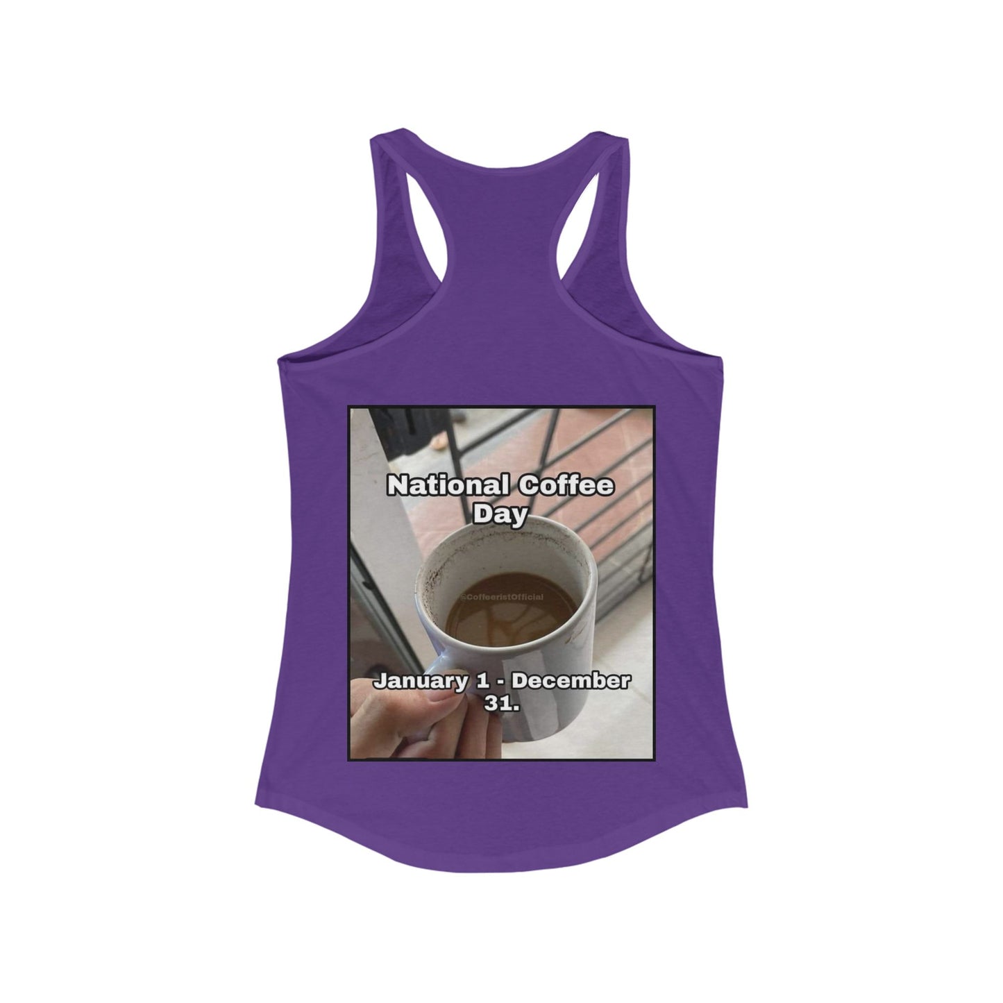National Coffee Day Women's Racerback Tank