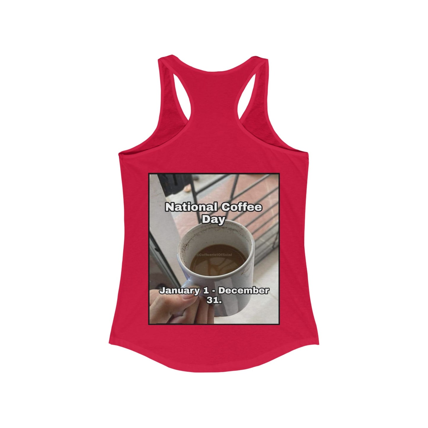 National Coffee Day Women's Racerback Tank