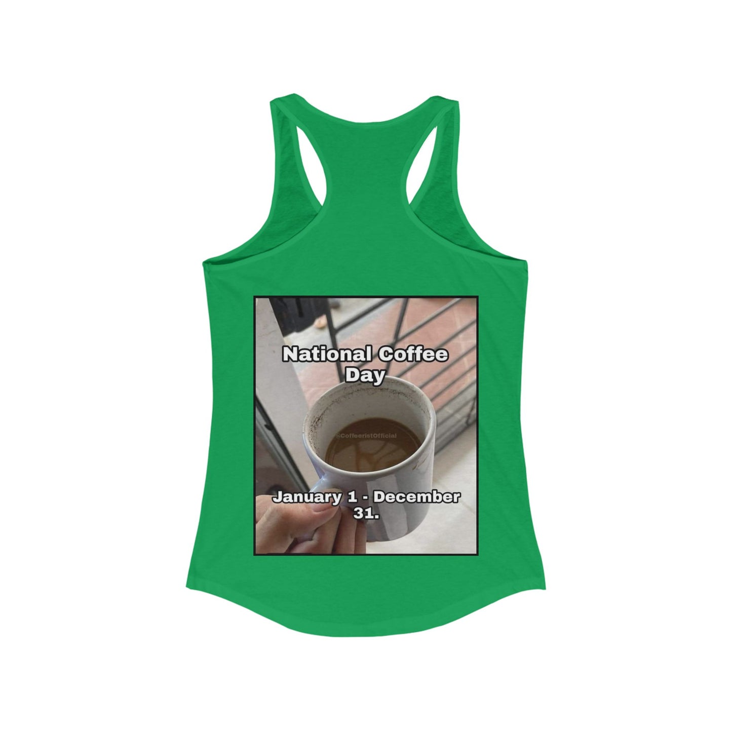 National Coffee Day Women's Racerback Tank