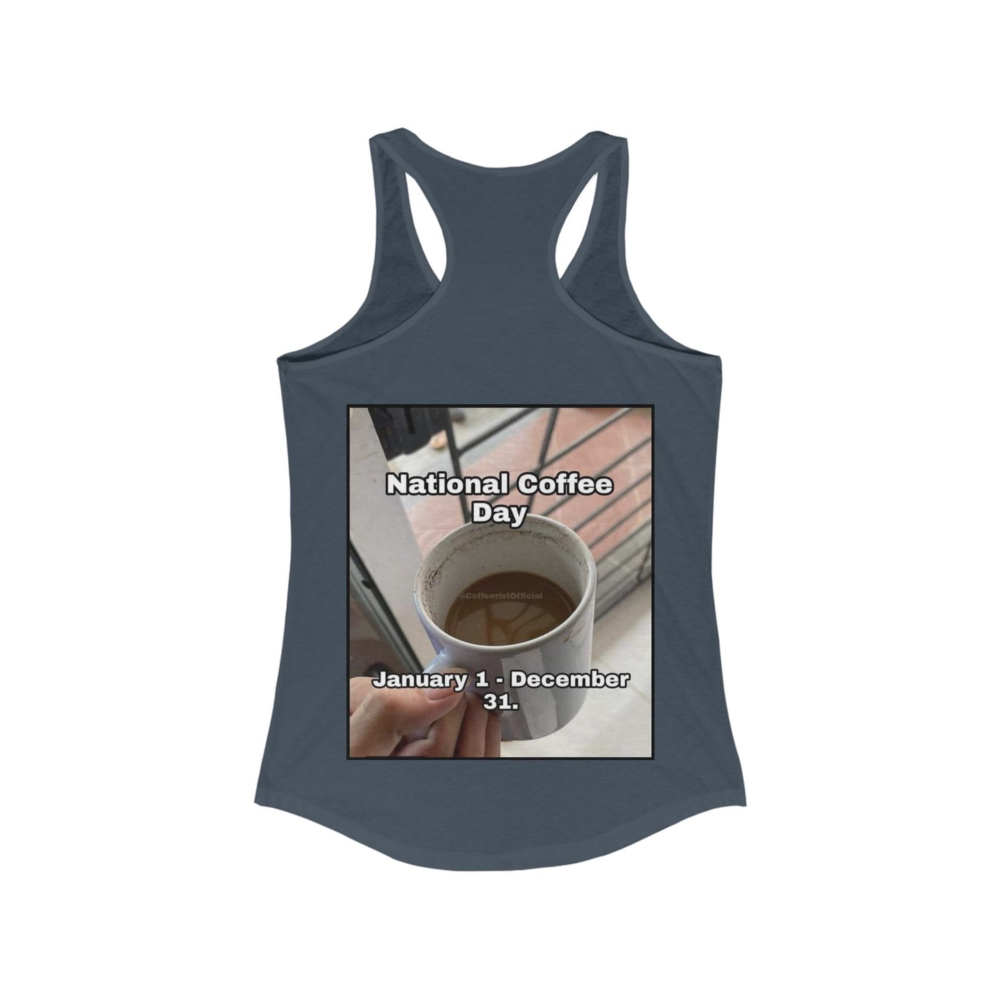 National Coffee Day Women's Racerback Tank