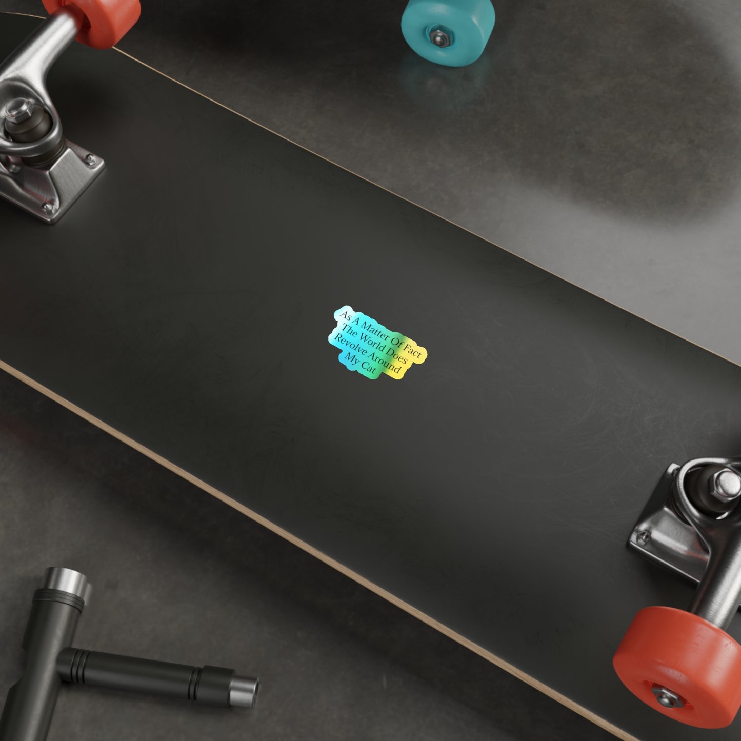 Matter Of Fact Cat Holographic Sticker