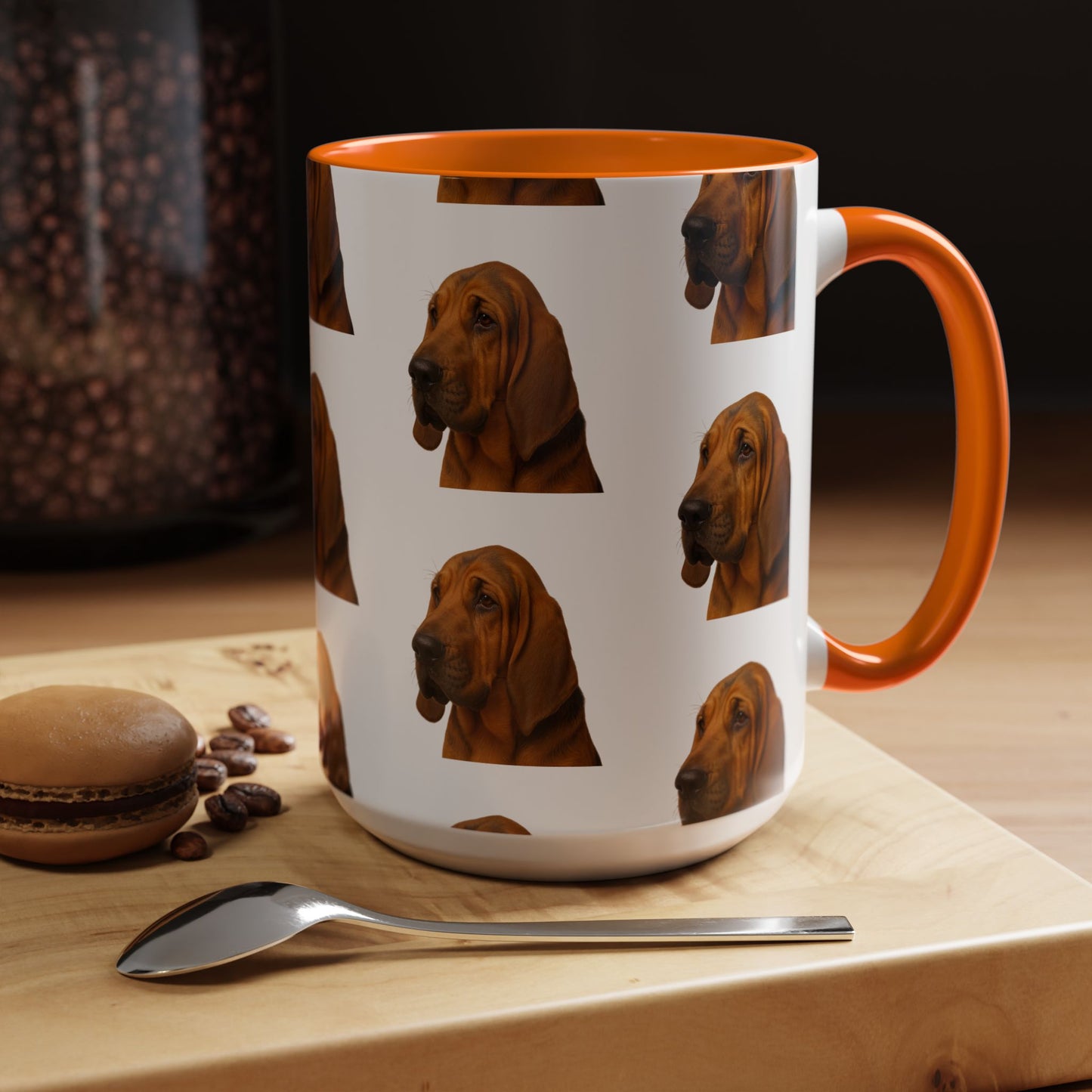 Bloodhound Head 2-Tone Coffee Mug