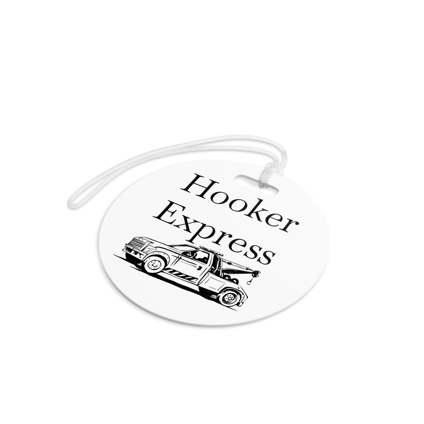 H**ker Express Wheel Lift Tow Truck Luggage Tag