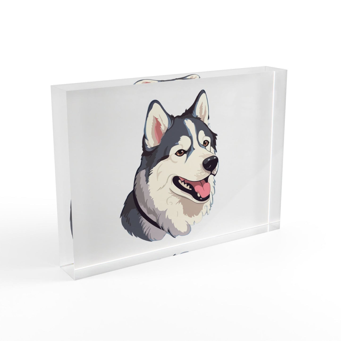 Malamute Head Acrylic Photo Block