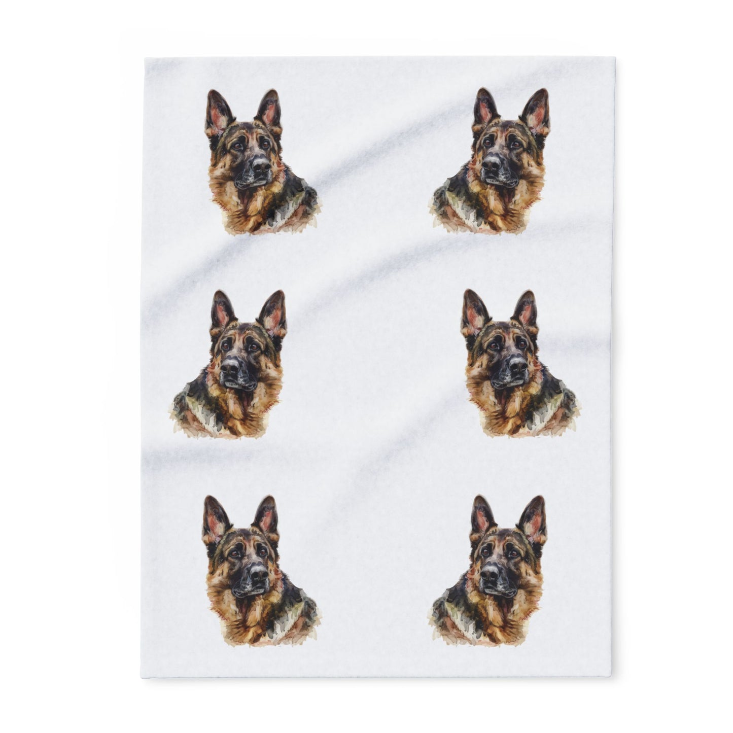 German Shepherd Head Arctic Fleece Blanket