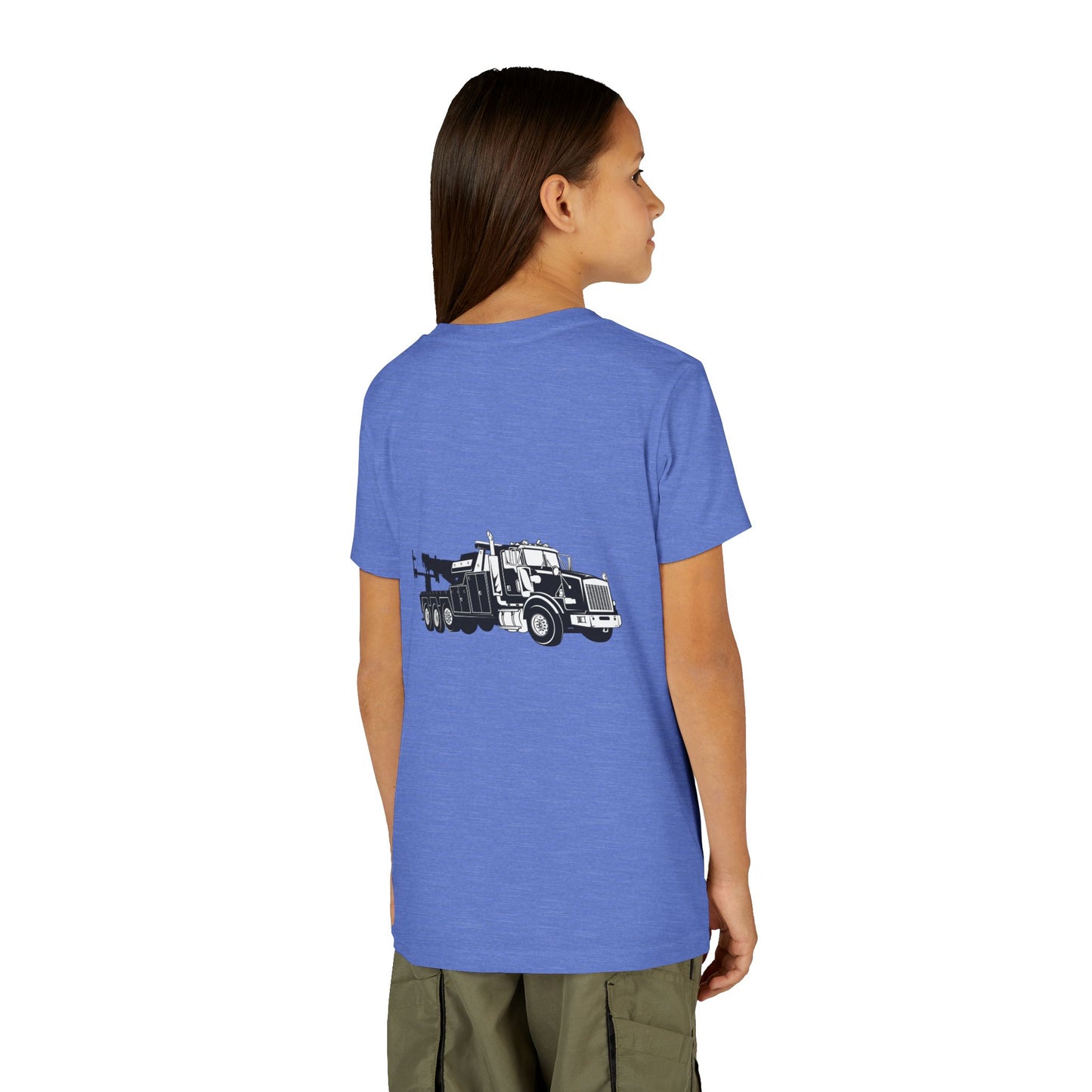 Heavy Tow Truck Youth Unisex Short Sleeve Crewneck Tee