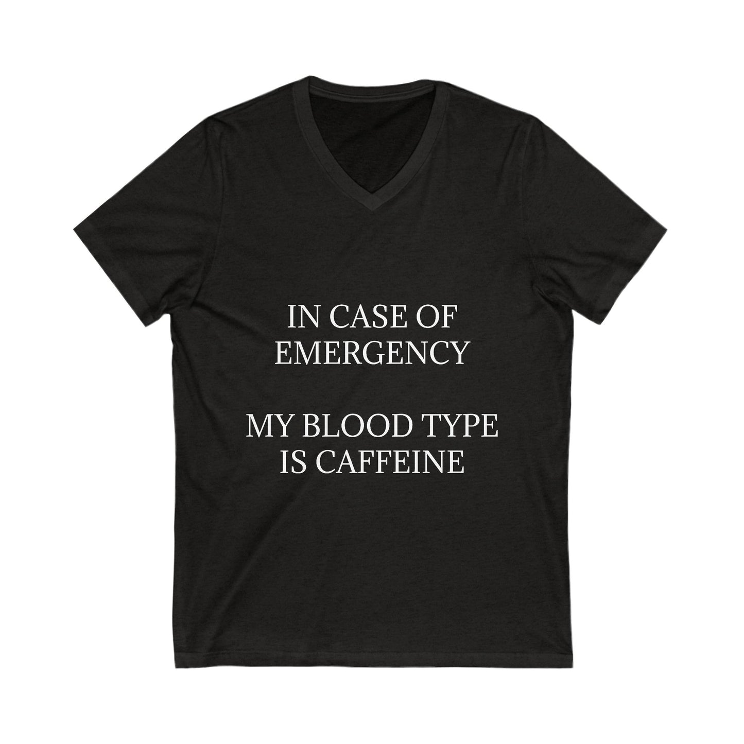 Blood Type Unisex Short Sleeve V-Neck Tee