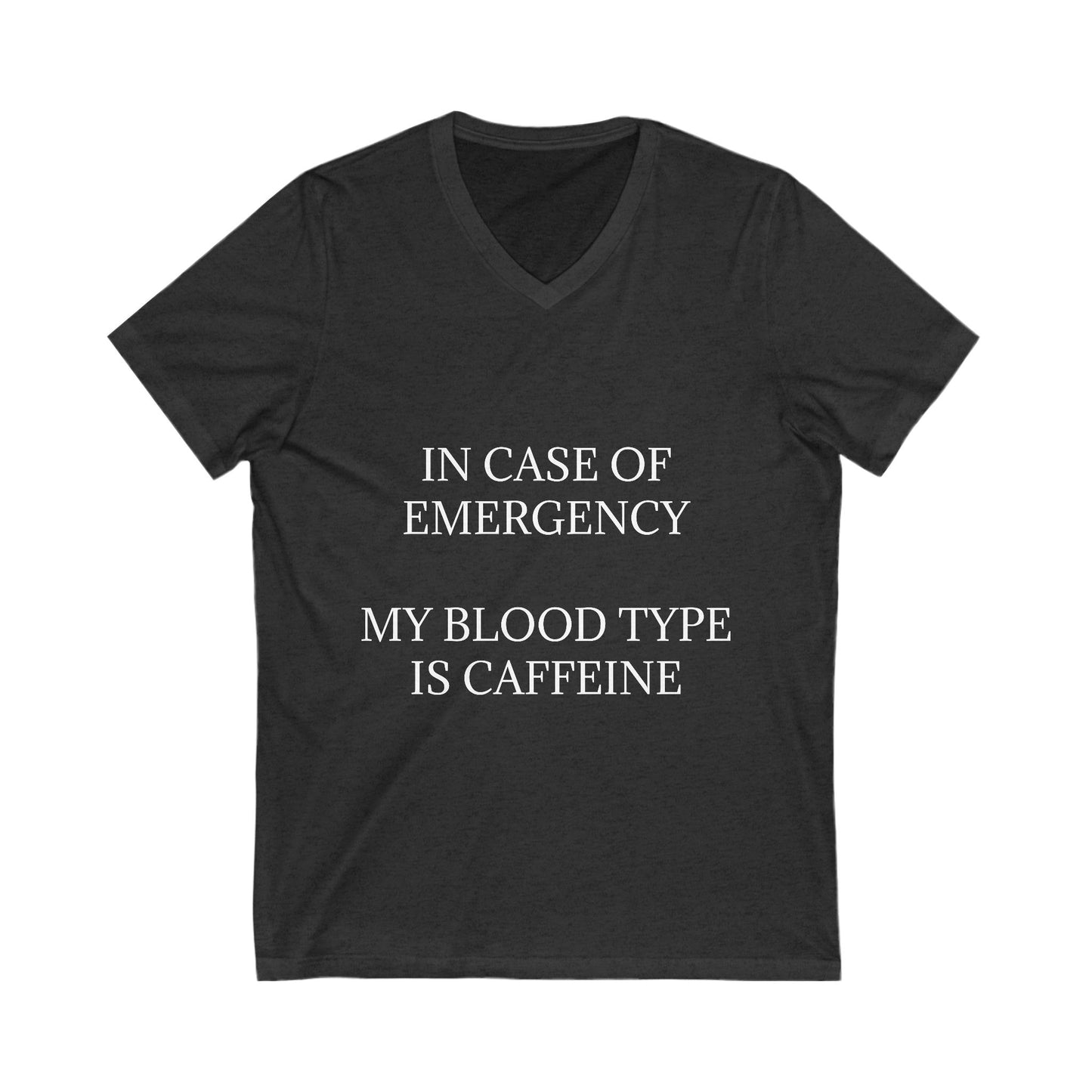 Blood Type Unisex Short Sleeve V-Neck Tee
