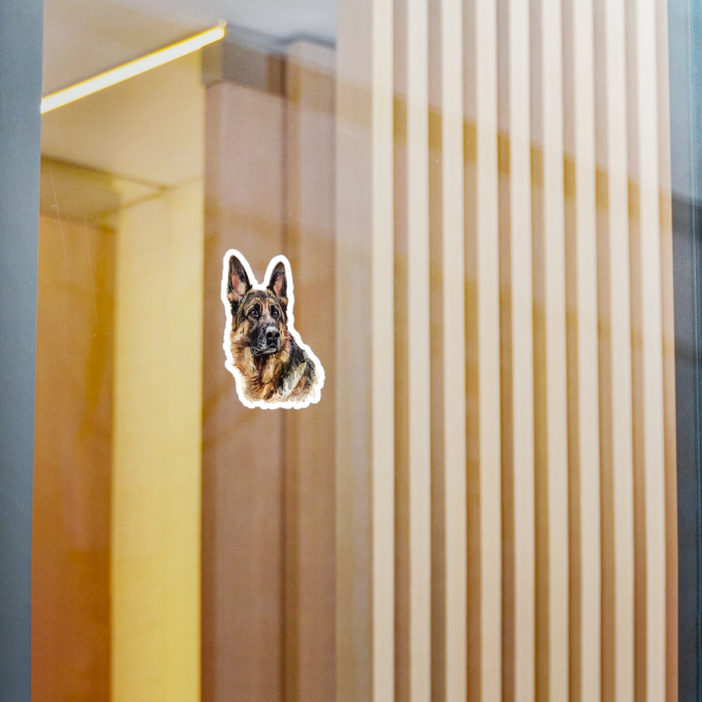 German Shepherd Head Vinyl Decal