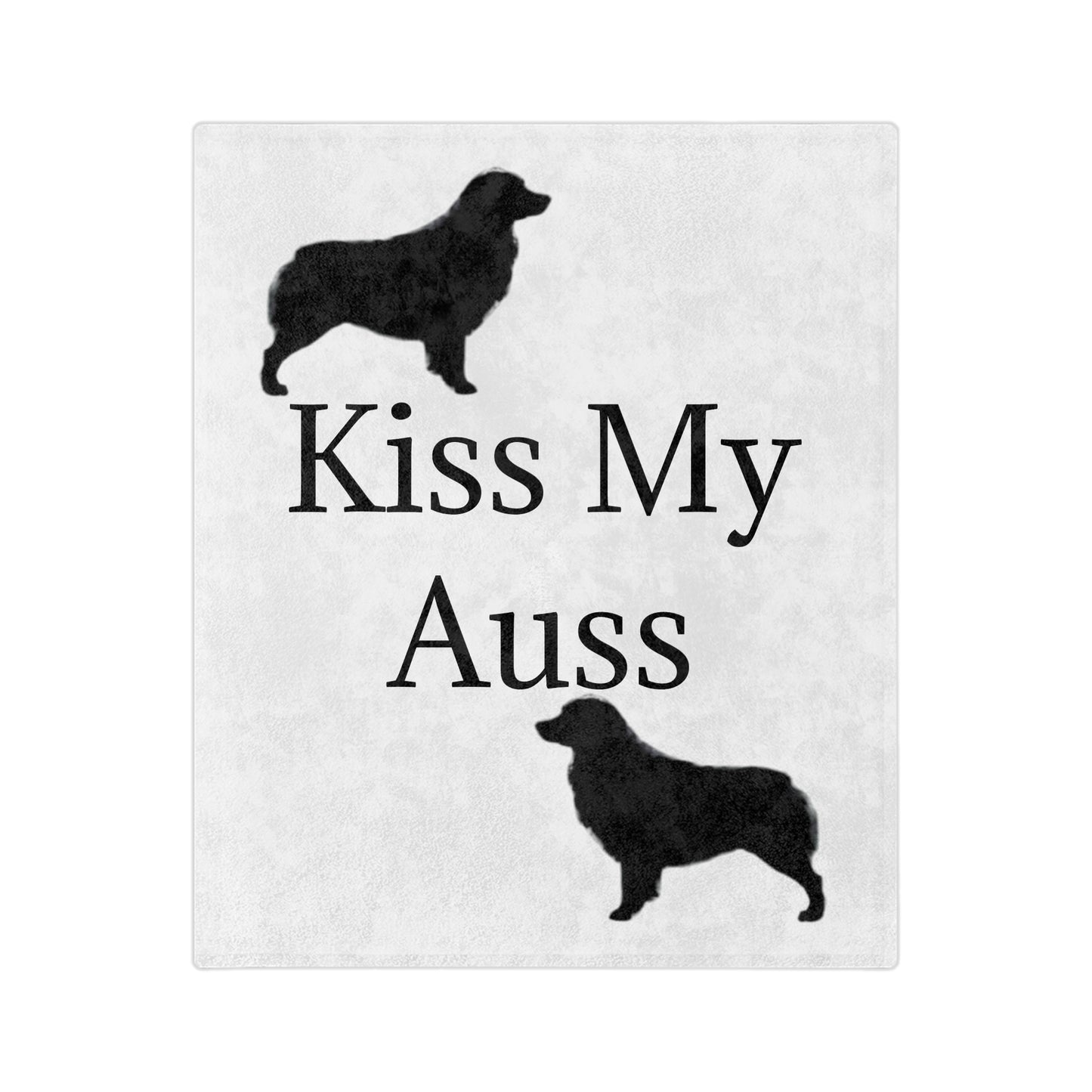 Kiss My Auss Velveteen Microfiber Blanket