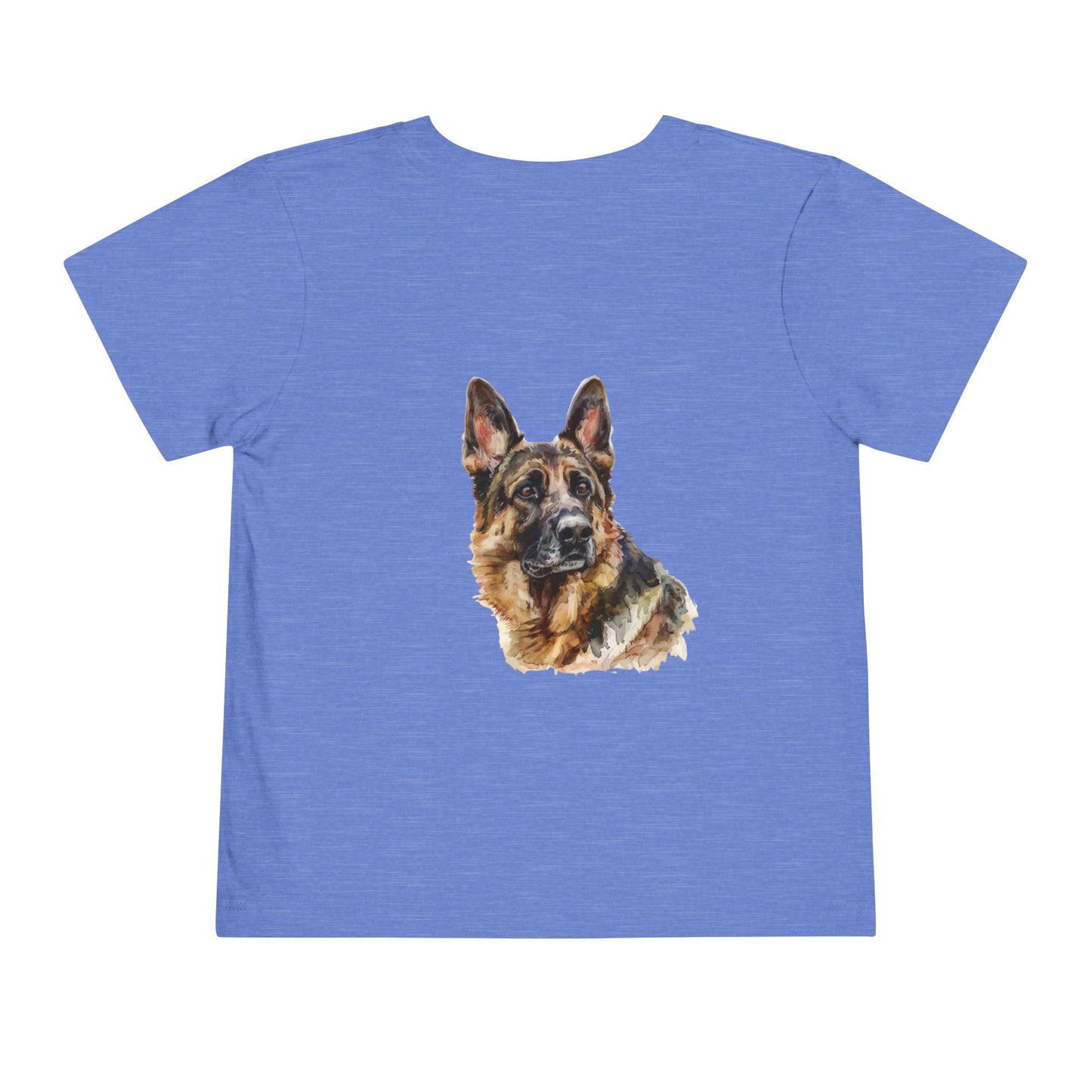 German Shepherd Head Toddler Unisex Short Sleeve Crewneck Tee