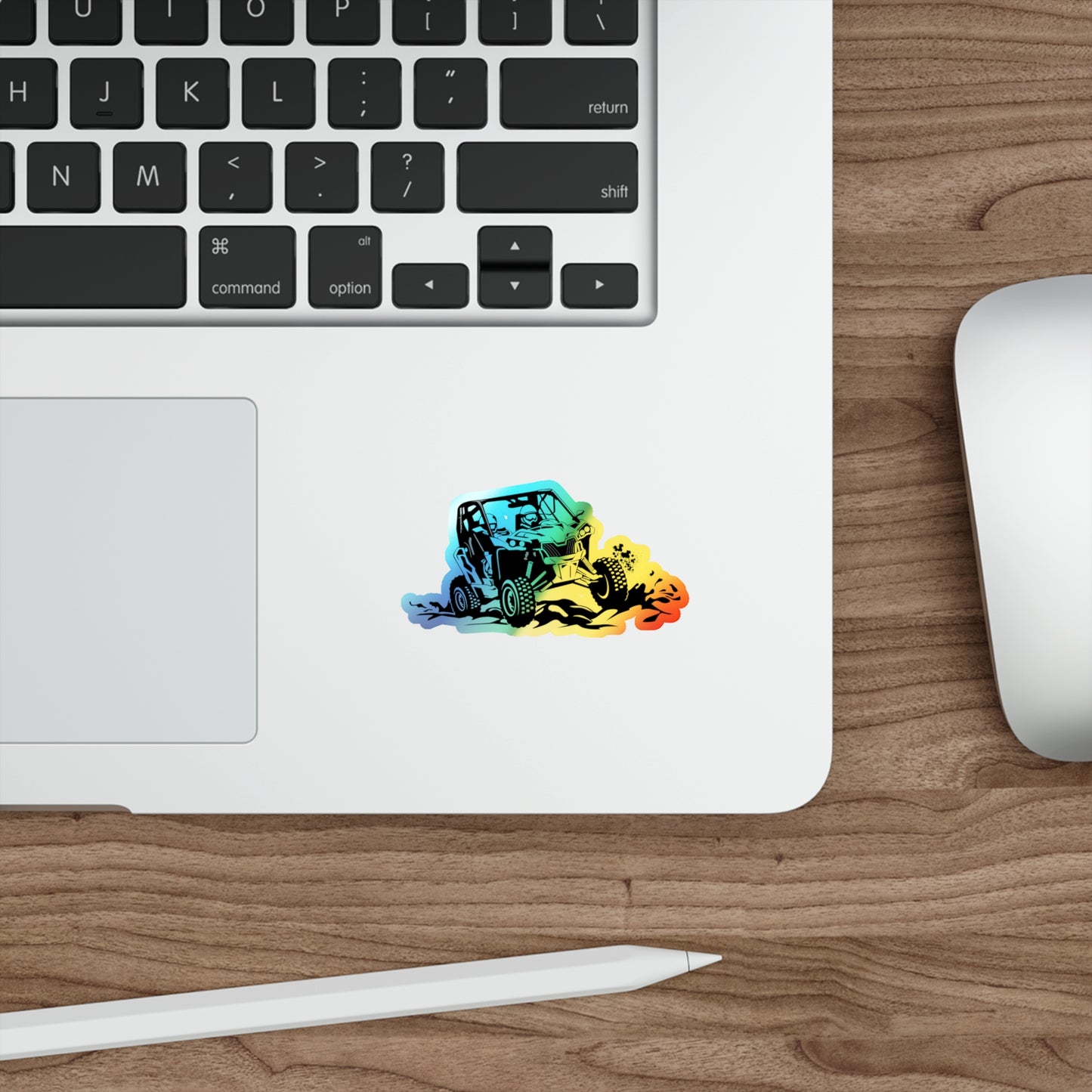 Slingin' Mud Side By Side Holographic Sticker