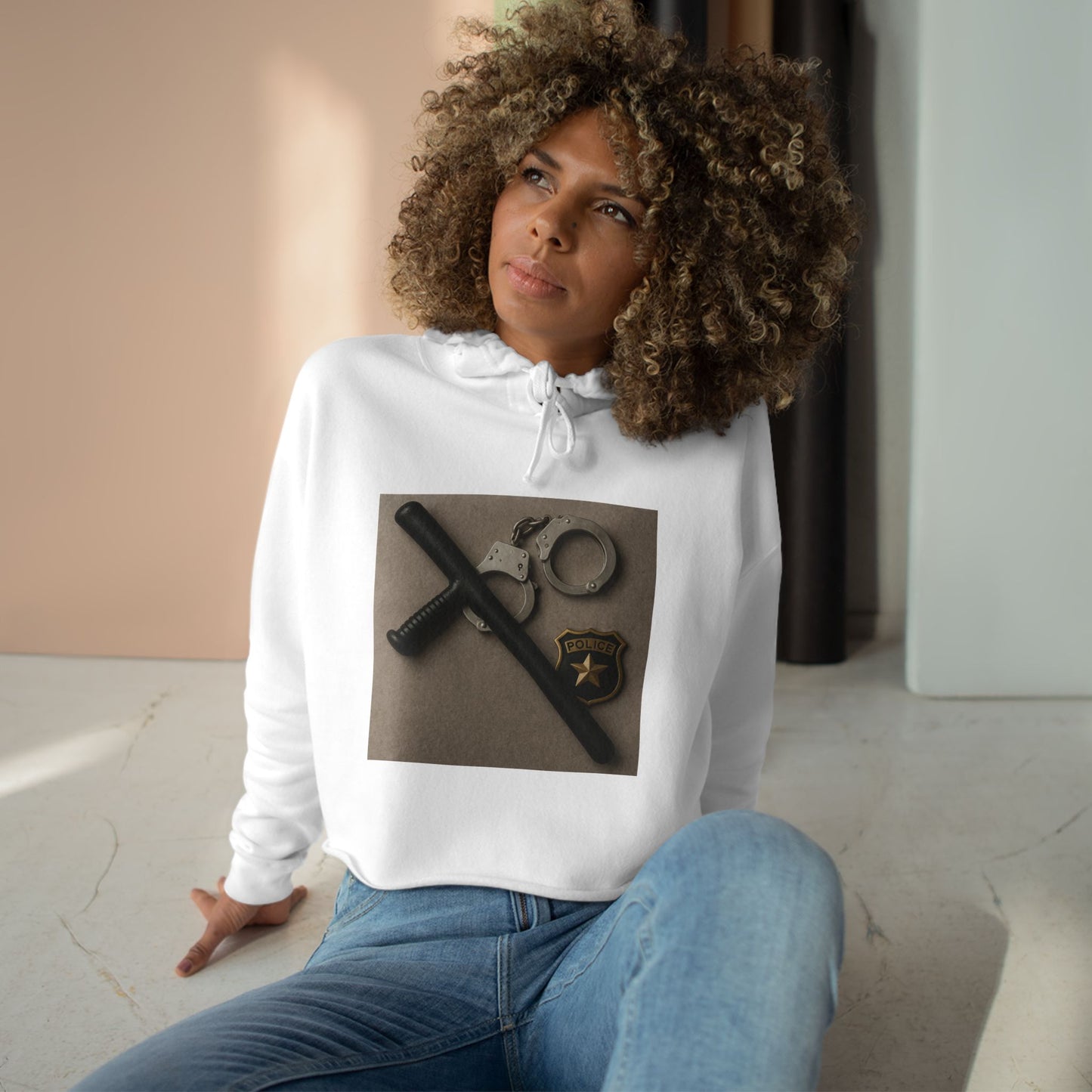 Law Enforcement Appreciation Women's Crop Hoodie