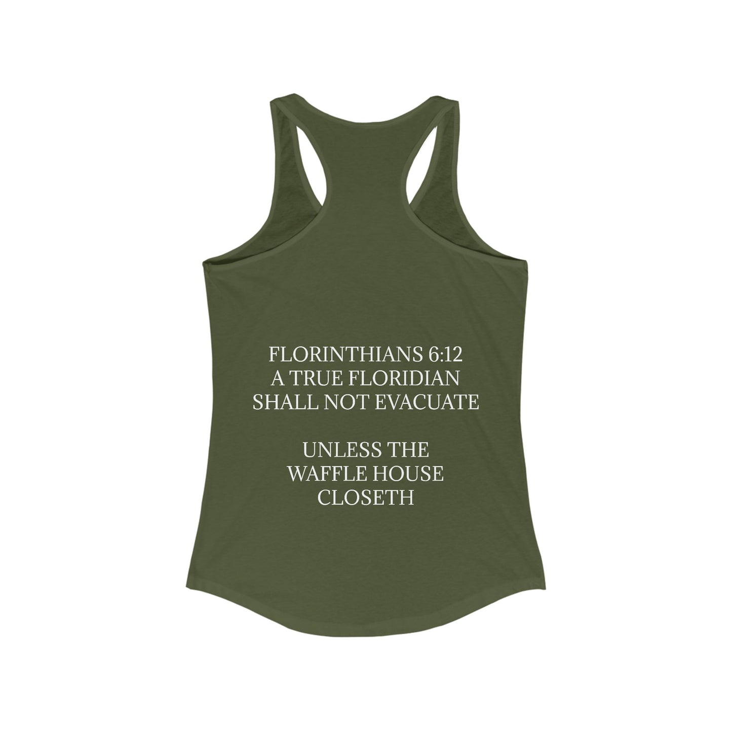 Florinthians 6:12 Women's Racerback Tank