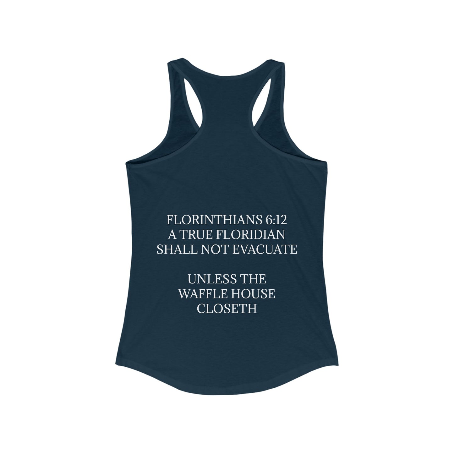 Florinthians 6:12 Women's Racerback Tank