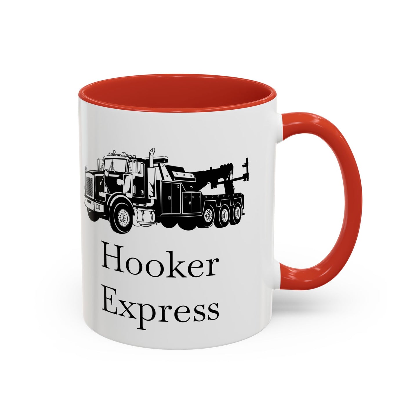 H**ker Express Heavy Tow Truck 2-Tone Coffee Mug