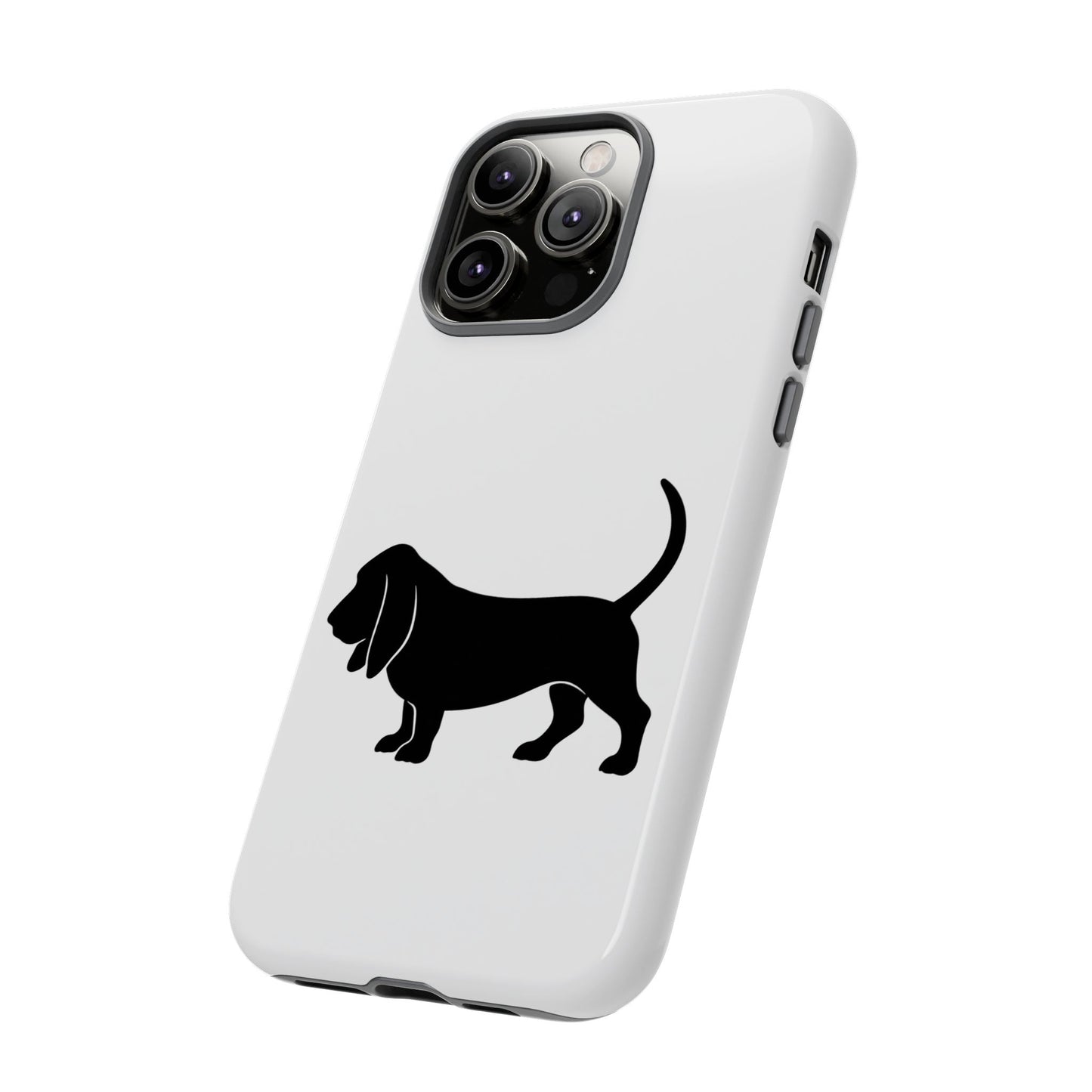 Basset Hound Silhouette iPhone Case