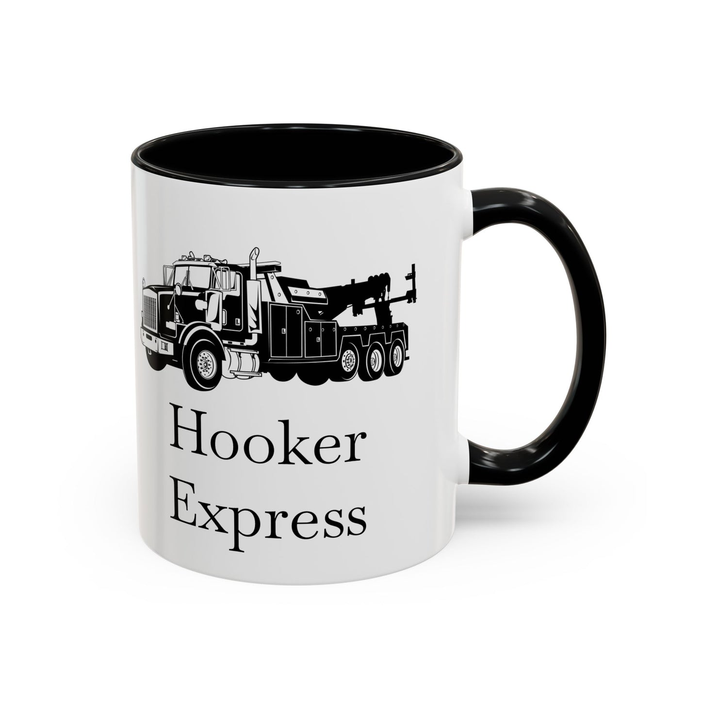 H**ker Express Heavy Tow Truck 2-Tone Coffee Mug