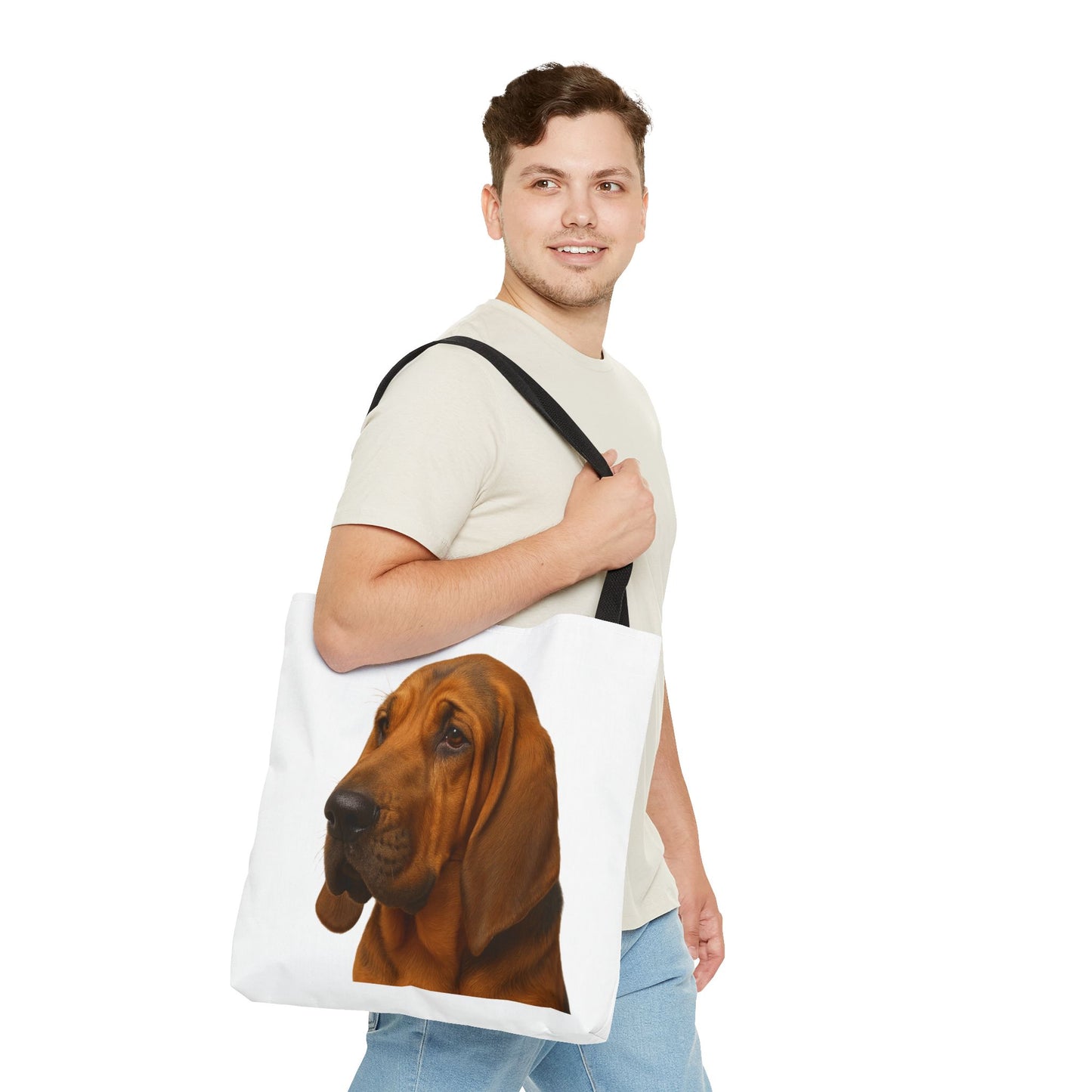 Bloodhound Head Tote Bag
