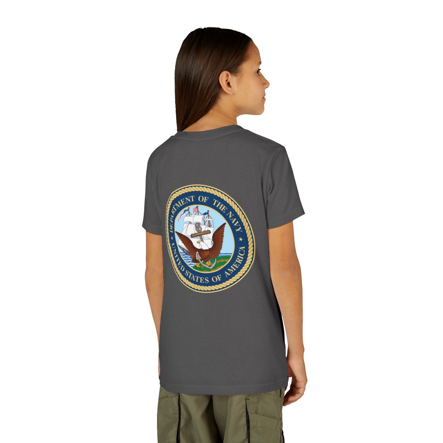 US Navy Youth Unisex Short Sleeve Crewneck Tee
