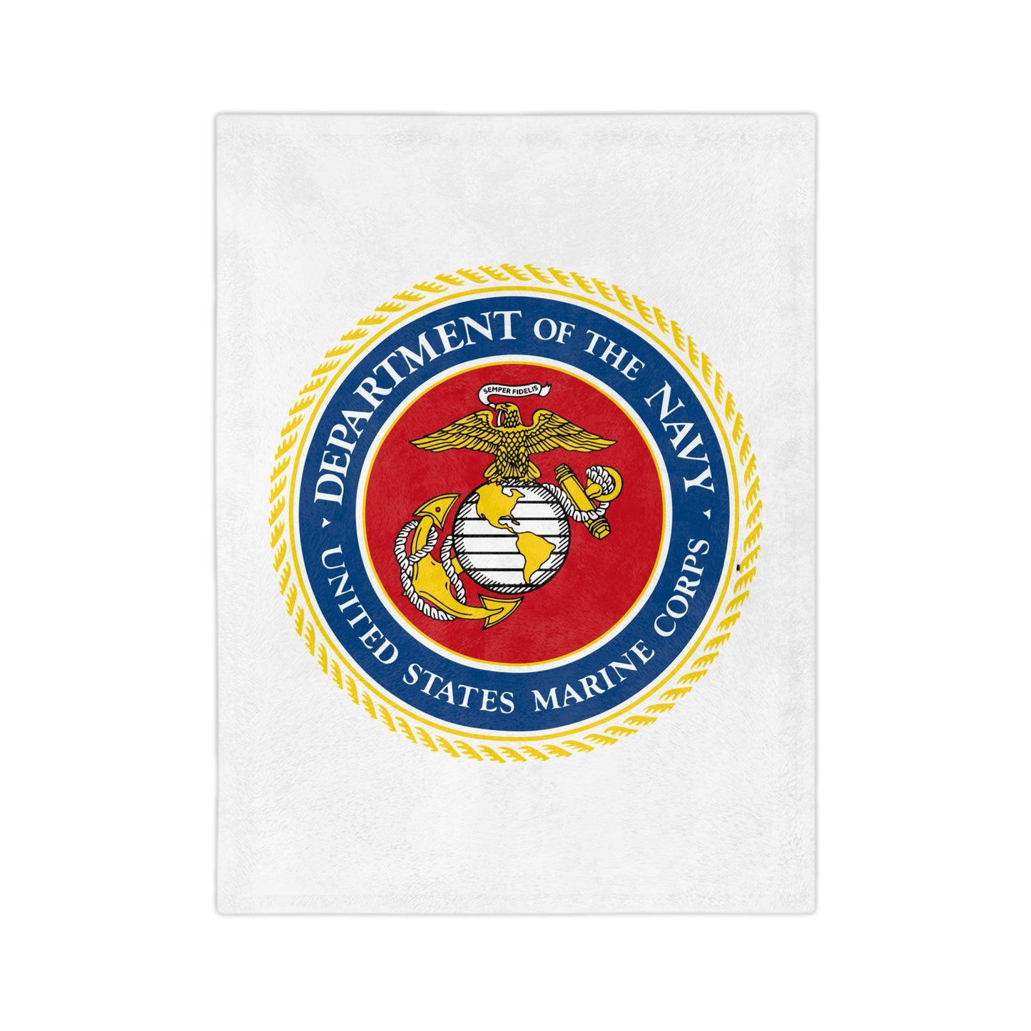 US Marine Corps Velveteen Microfiber Blanket